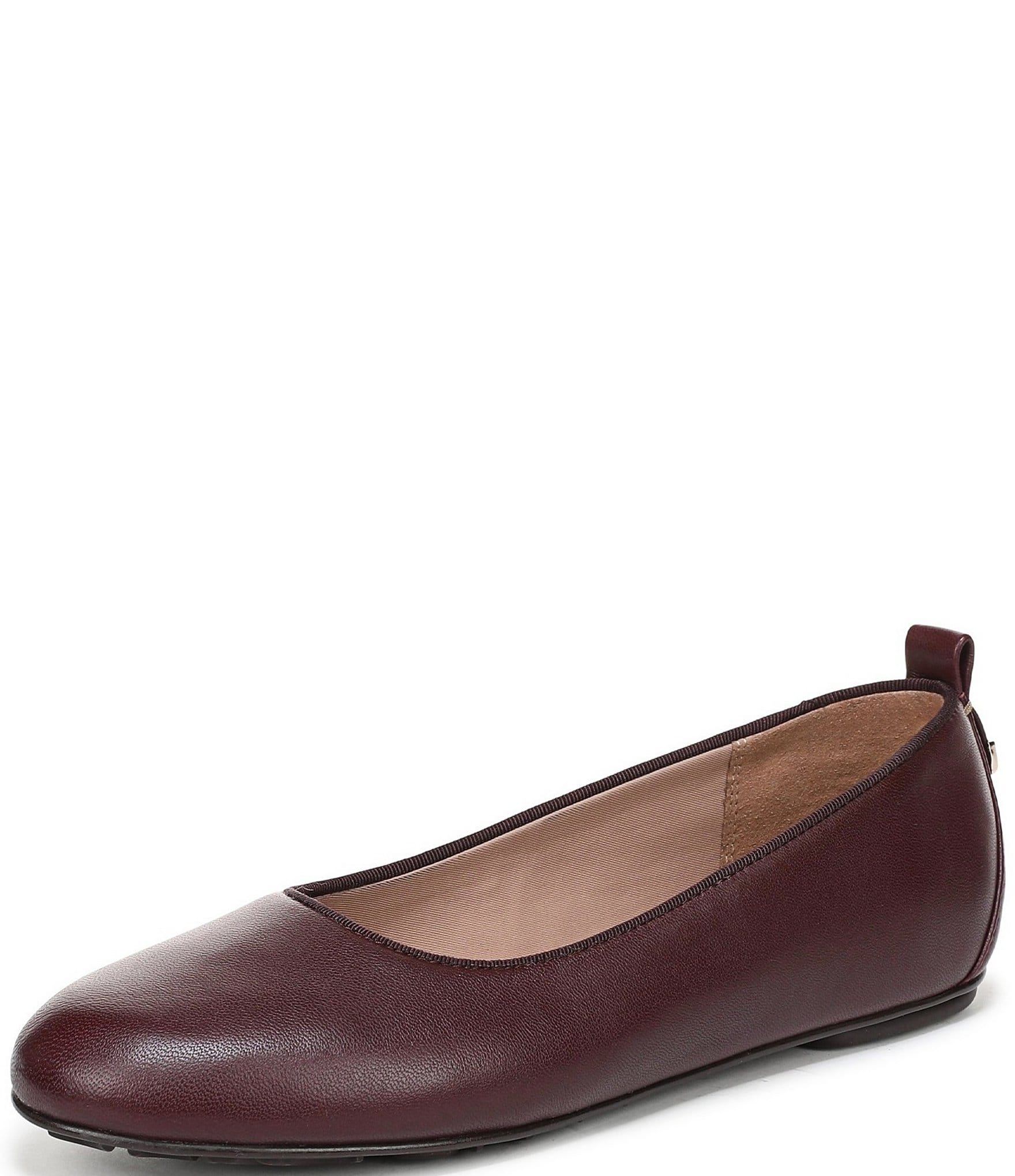 Naturalizer Ava Leather Round Toe Ballet Flats