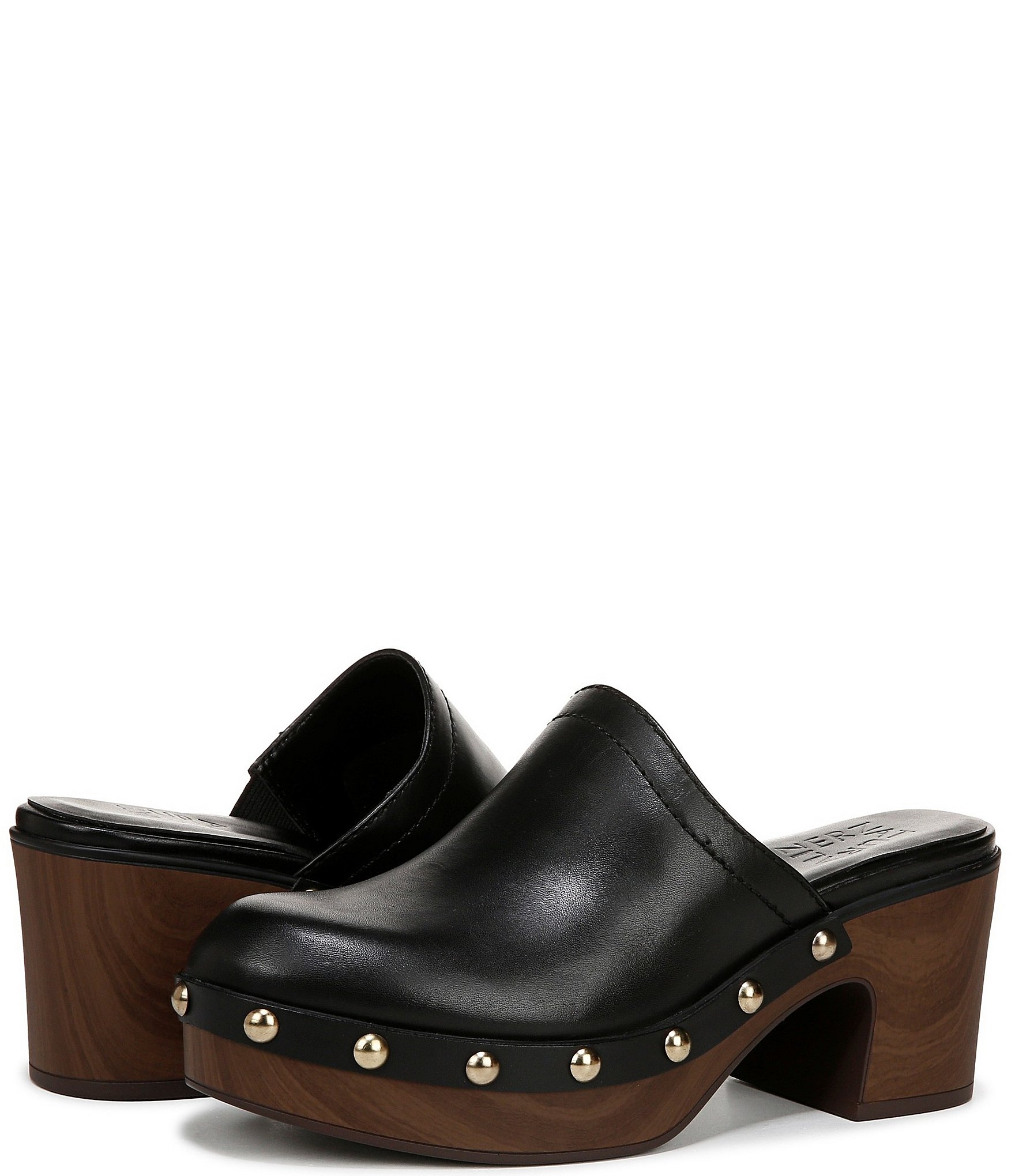 Naturalizer Bailey Leather Studded Clogs