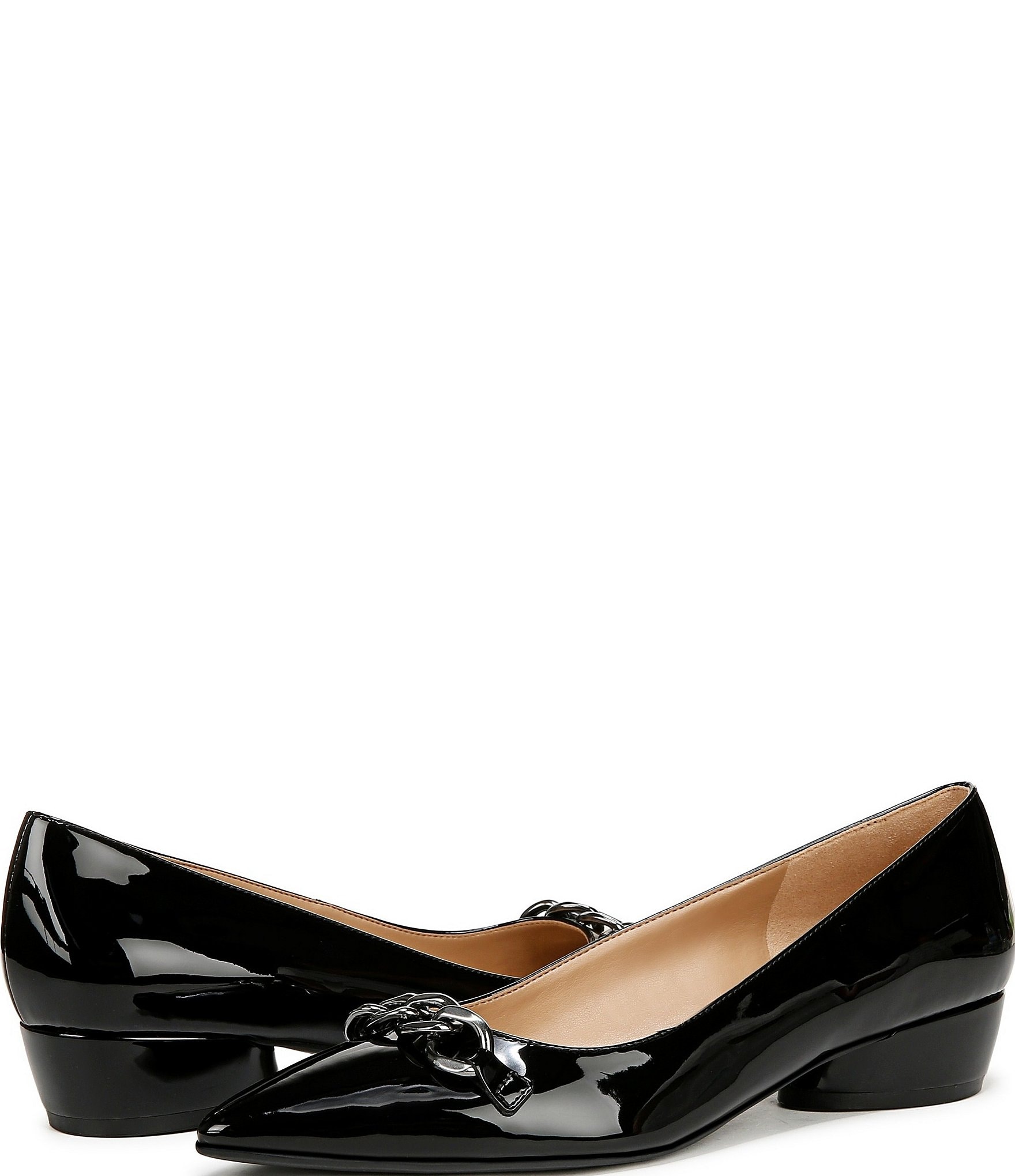 Naturalizer Becca Patent Chain Detail Pumps
