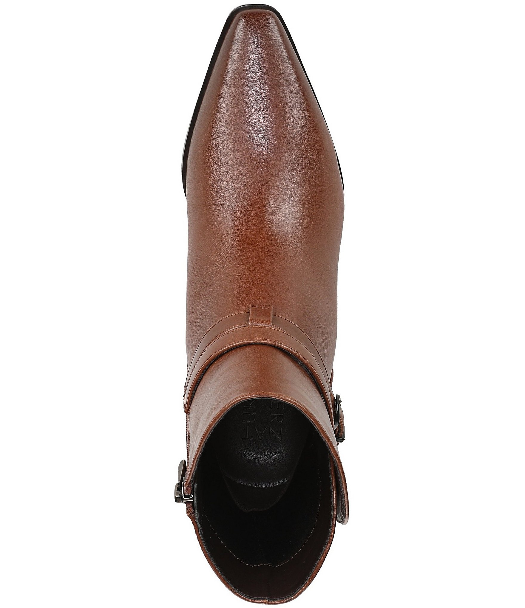 Naturalizer Boden Leather Double Strap Snip Toe Ankle Booties
