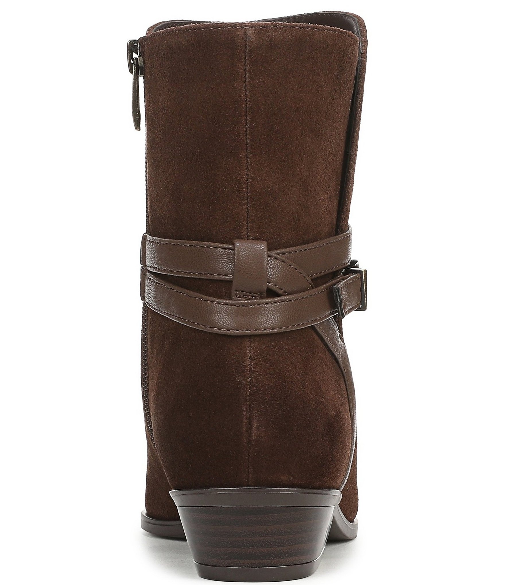 Naturalizer Boden Suede Double Strap Snip Toe Ankle Booties