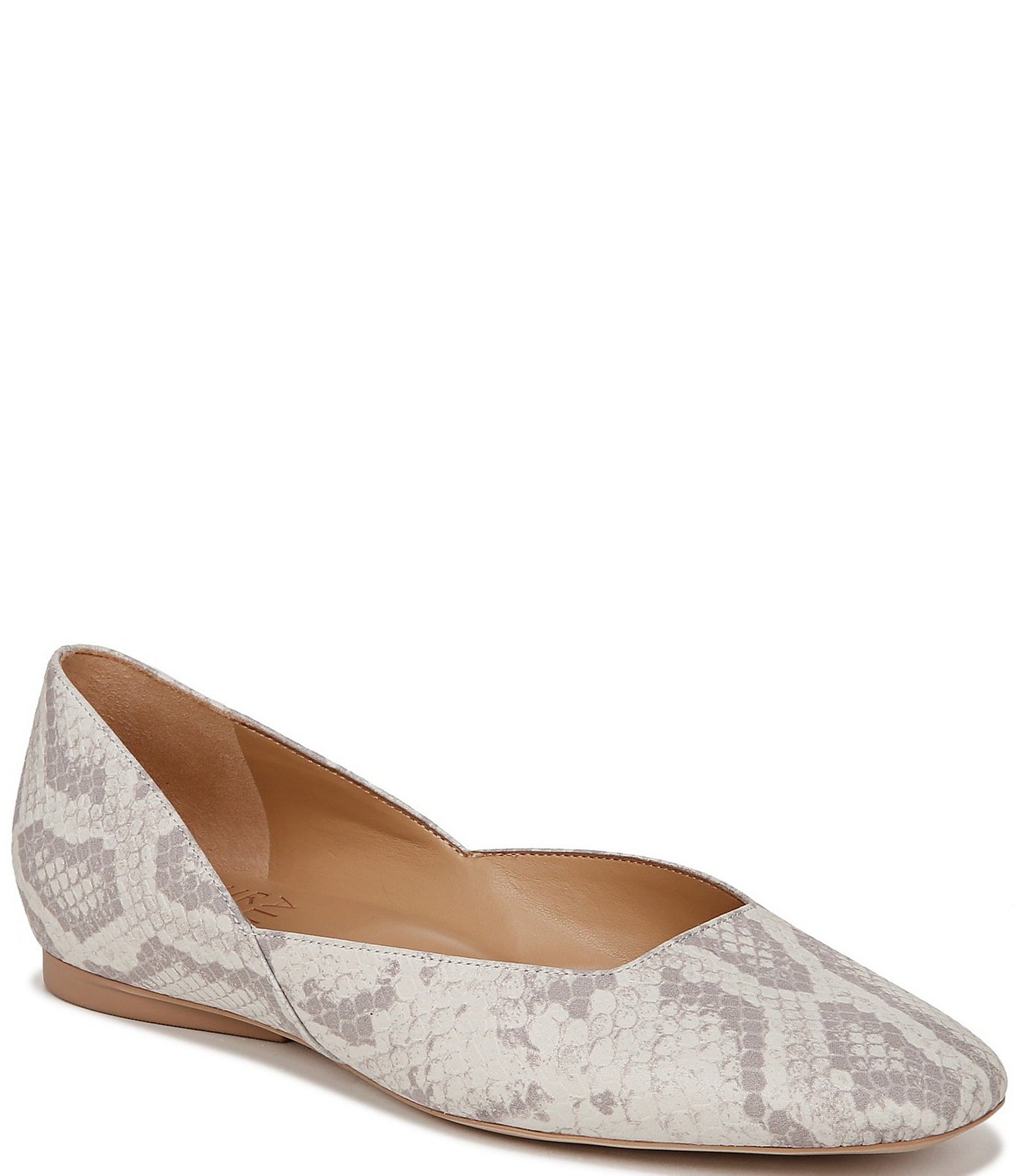 Naturalizer Cody Snake Print Leather Casual Ballet Flats | Dillard's