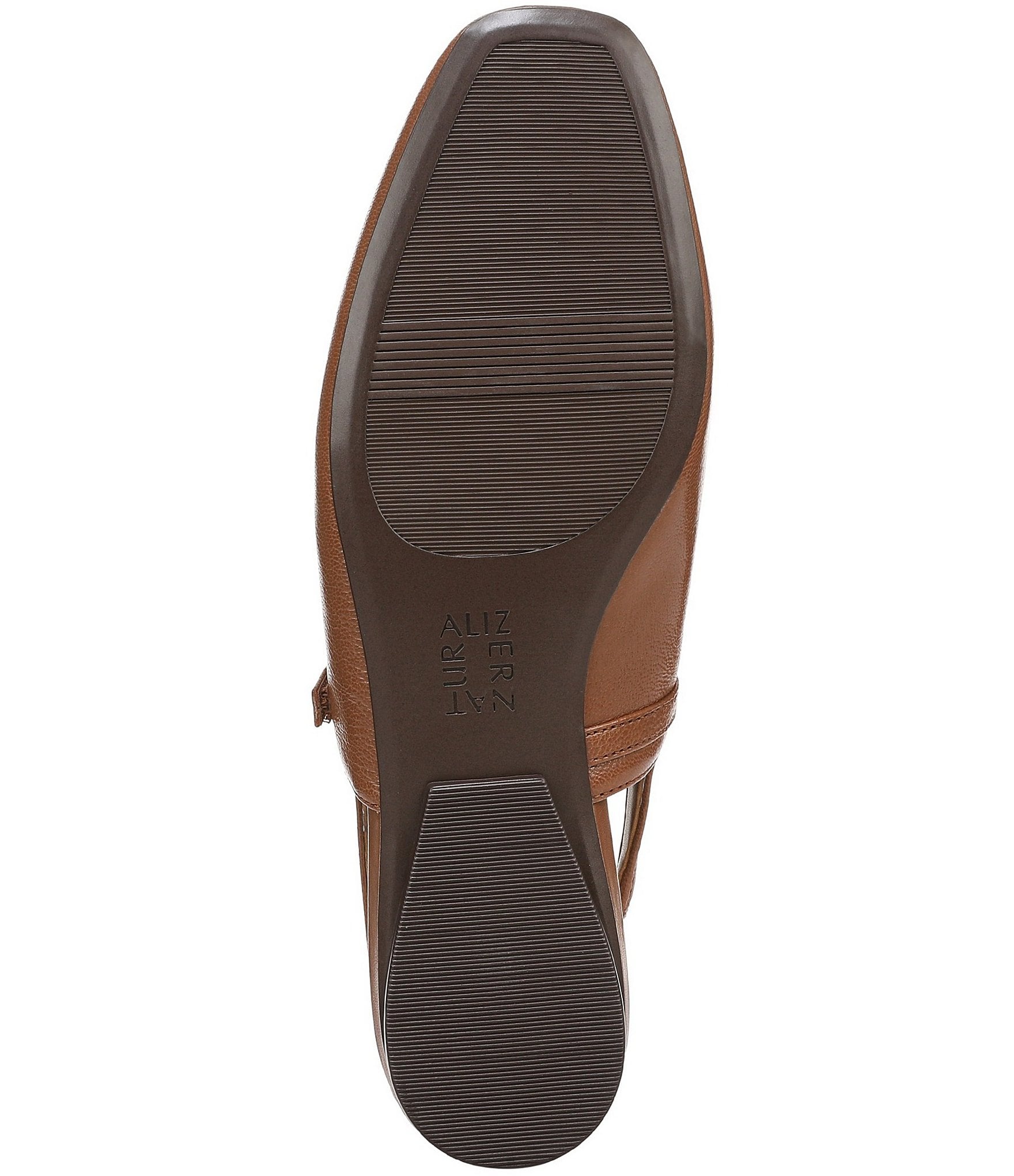 Naturalizer Connie Leather Slingback Mary Jane Square Toe Ballet Flats