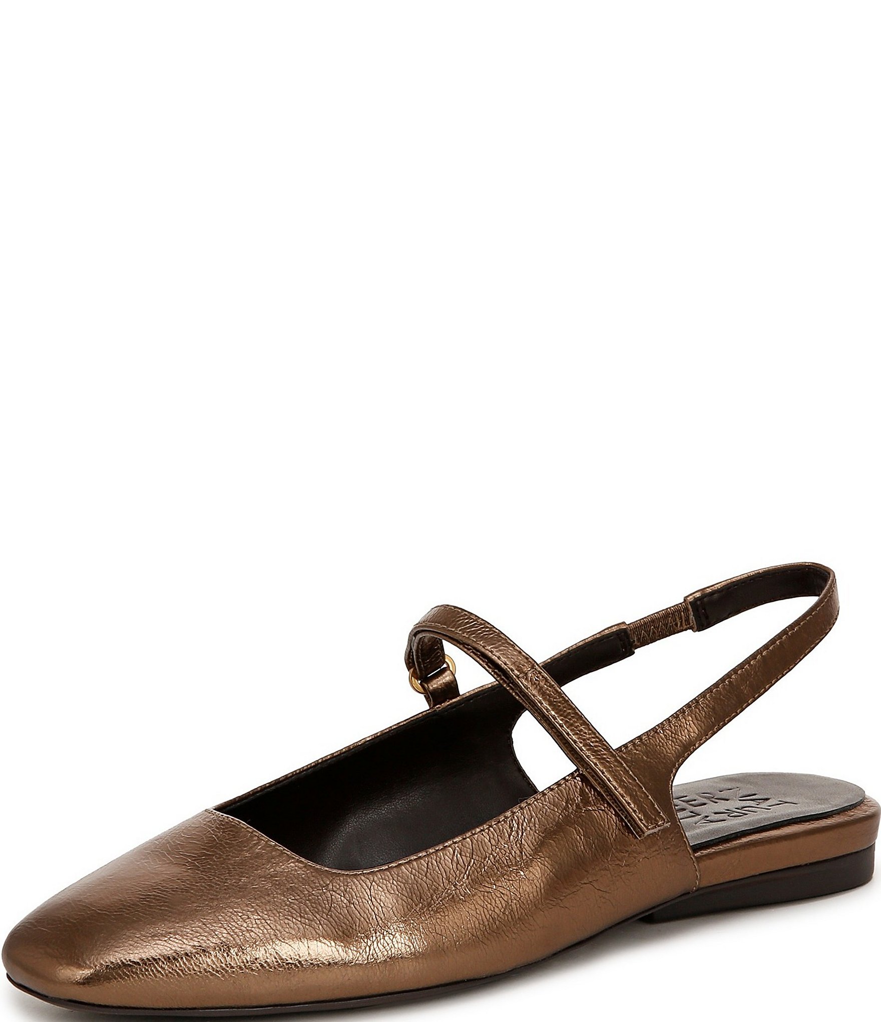 Naturalizer Connie Leather Slingback Mary Jane Square Toe Ballet Flats