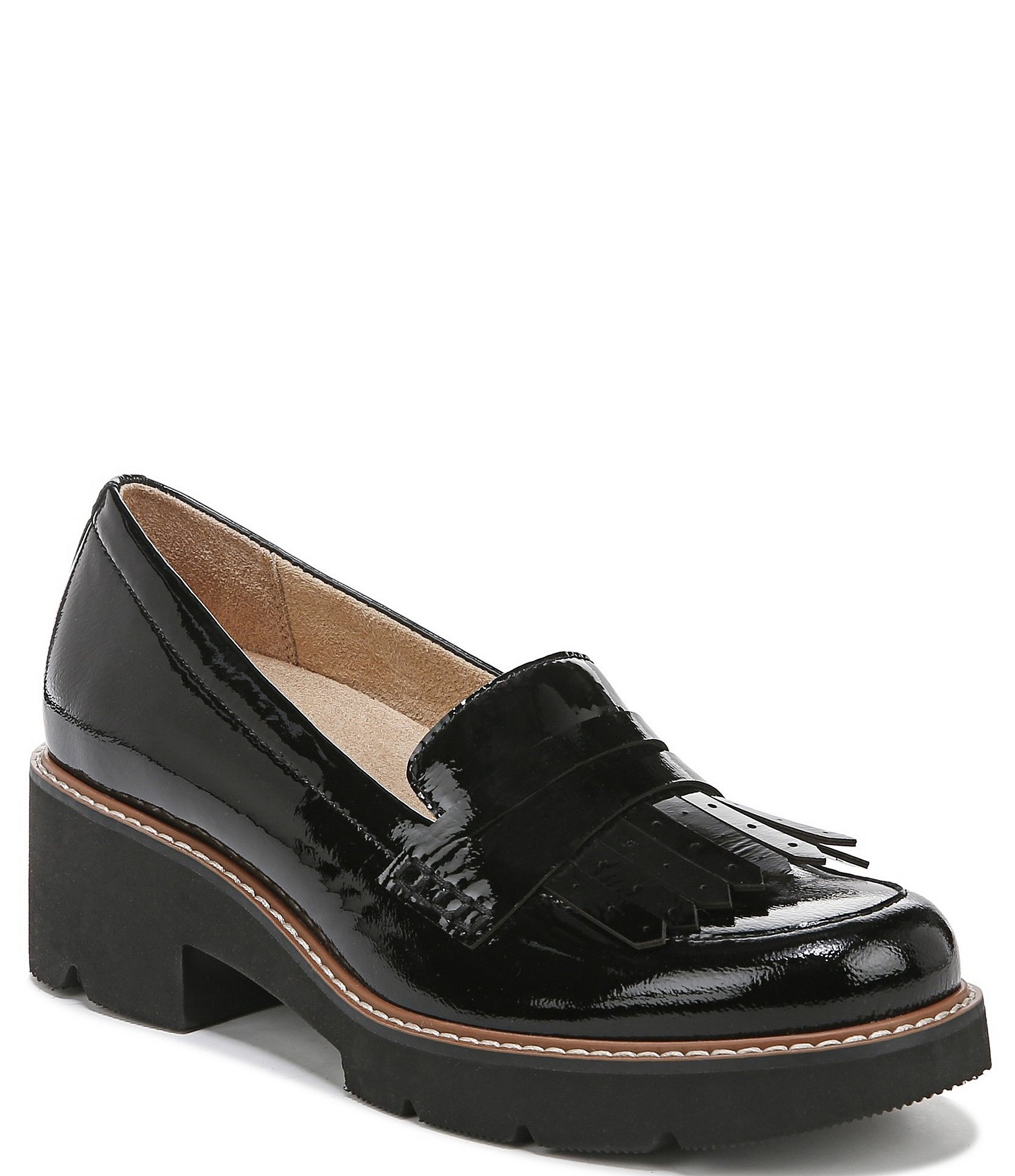 Naturalizer Darcy Patent Leather Fringe Loafers | Dillard's