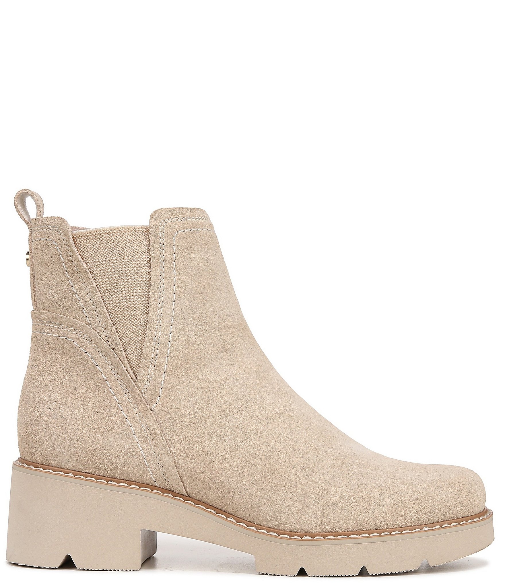 Naturalizer Darry Water Repellent Suede Lightweight Lug Sole Platform Chelsea Booties