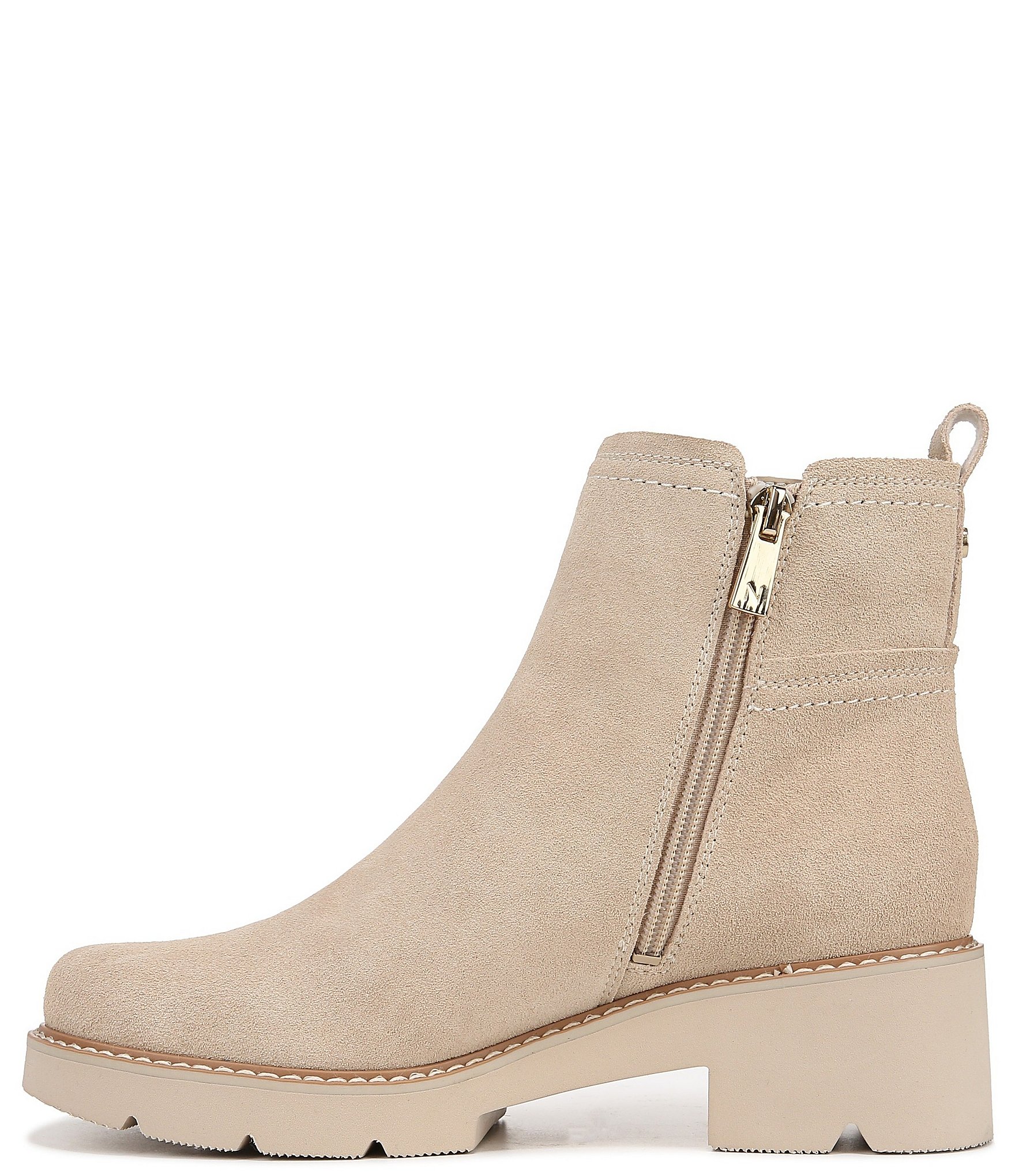 Naturalizer Darry Water Repellent Suede Lightweight Lug Sole Platform Chelsea Booties