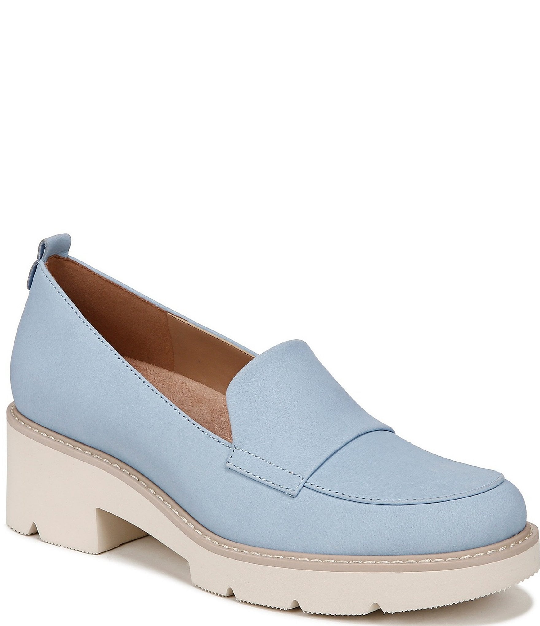 Naturalizer Darry Nubuck Lightweight Lug Sole Platform Loafers | Dillard's