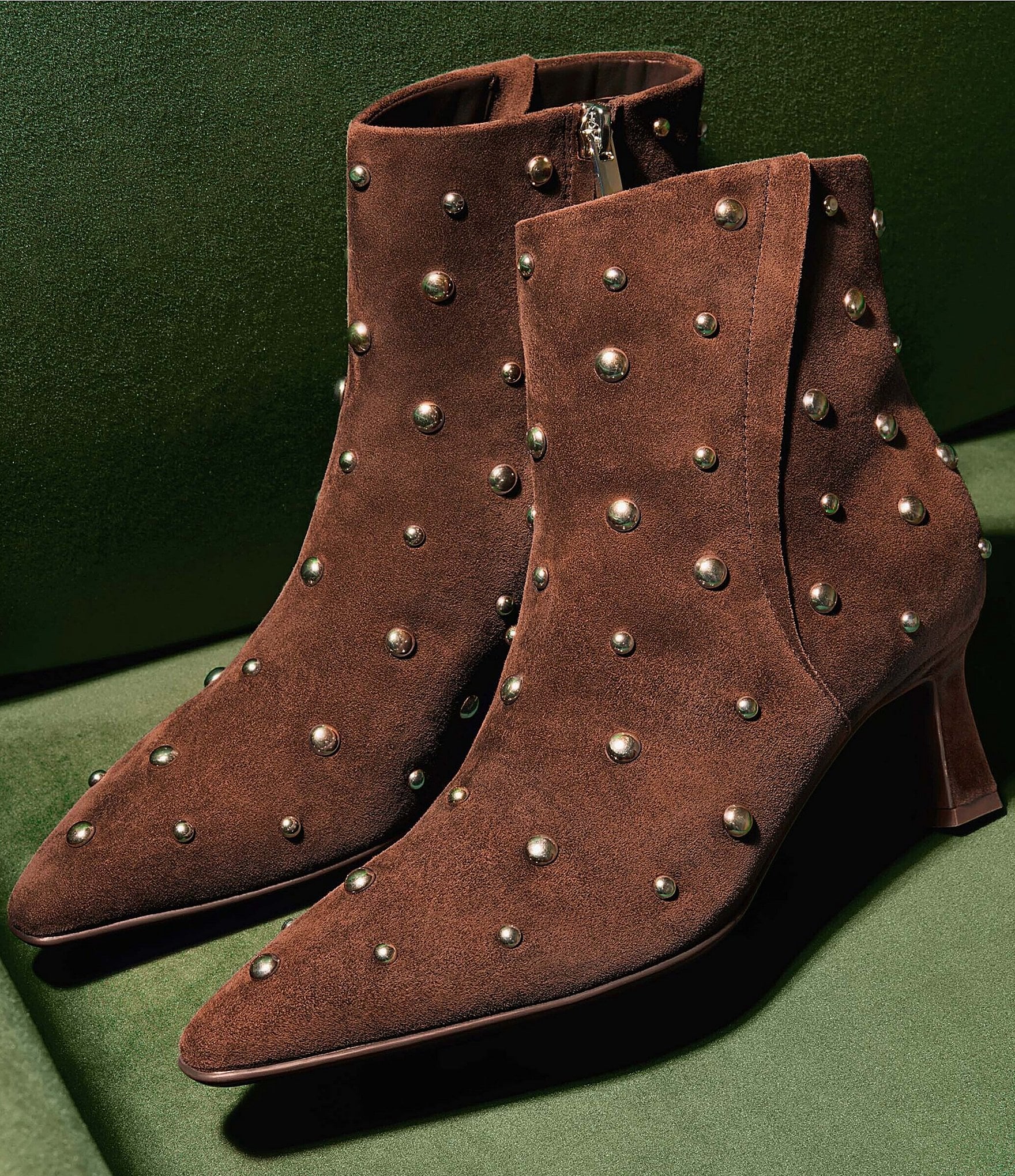 Naturalizer Deesha Suede Stud Booties