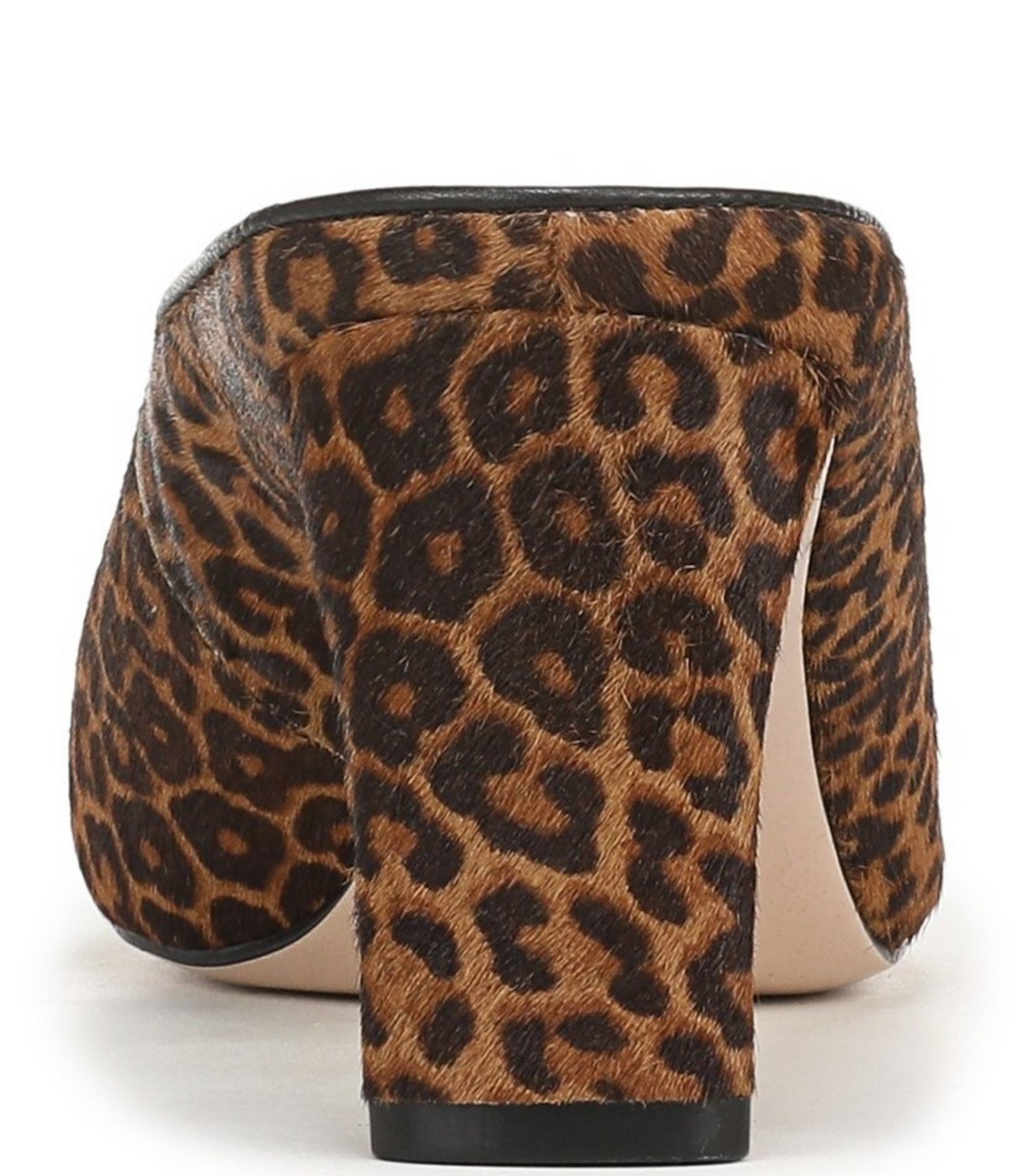 Naturalizer Emerson Leopard Print High Vamp Snip Toe Dress Mules