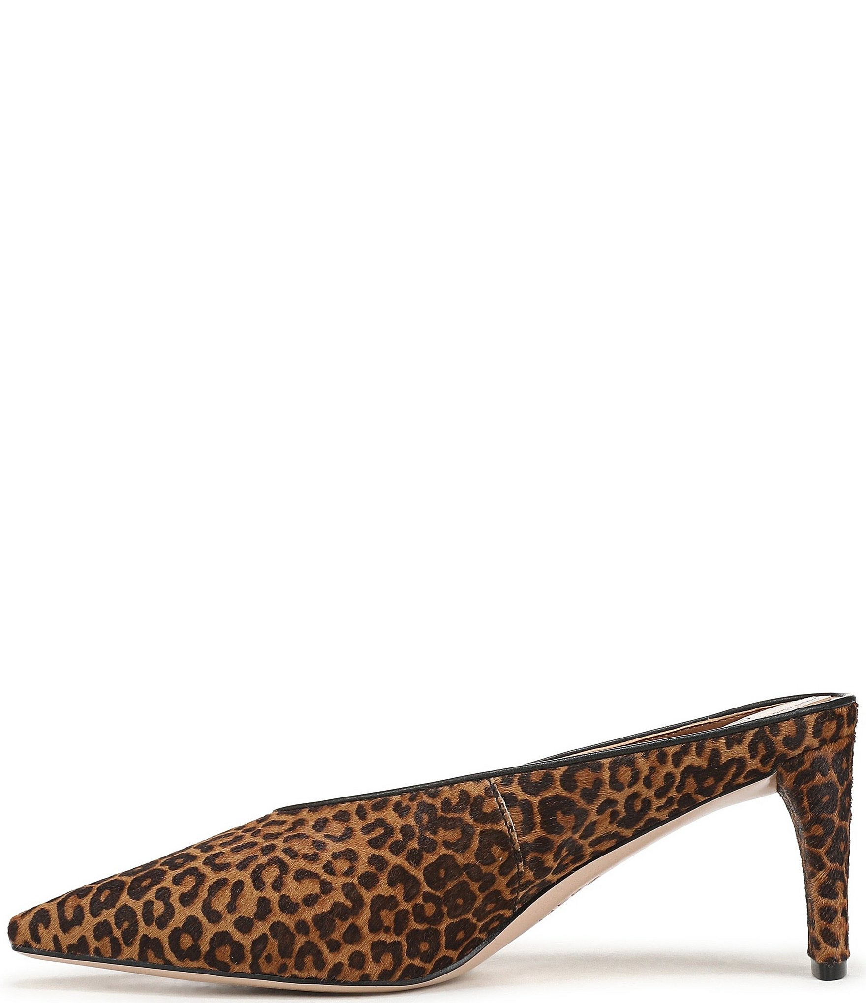 Naturalizer Emerson Leopard Print High Vamp Snip Toe Dress Mules