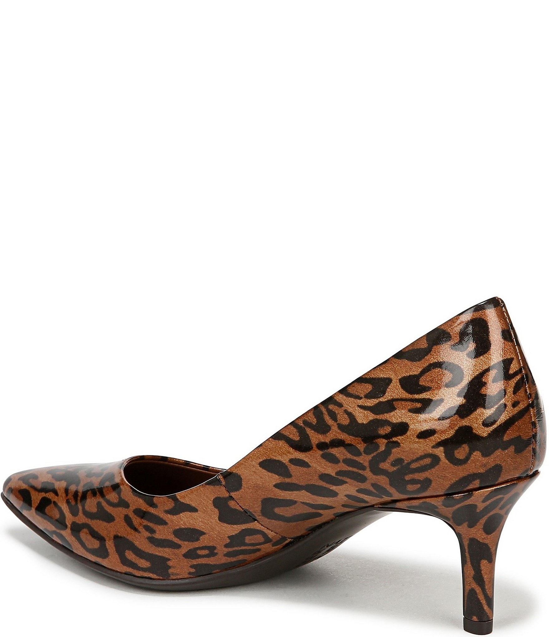 Naturalizer Everly Patent Leopard Print Pumps