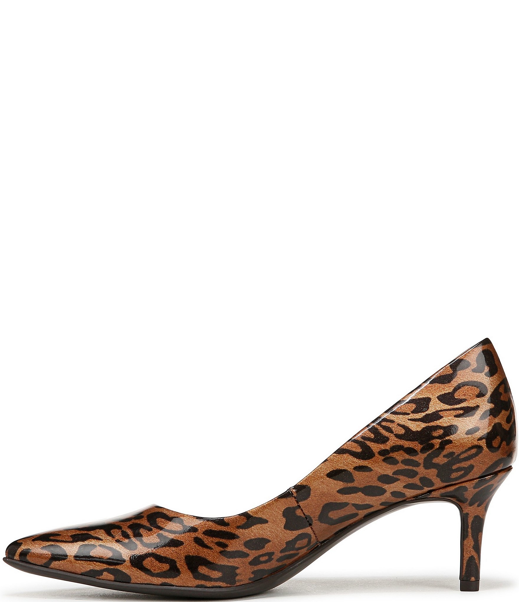 Naturalizer Everly Patent Leopard Print Pumps