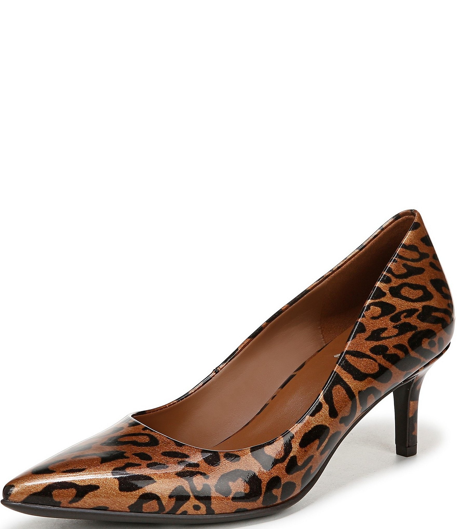 Naturalizer Everly Patent Leopard Print Pumps
