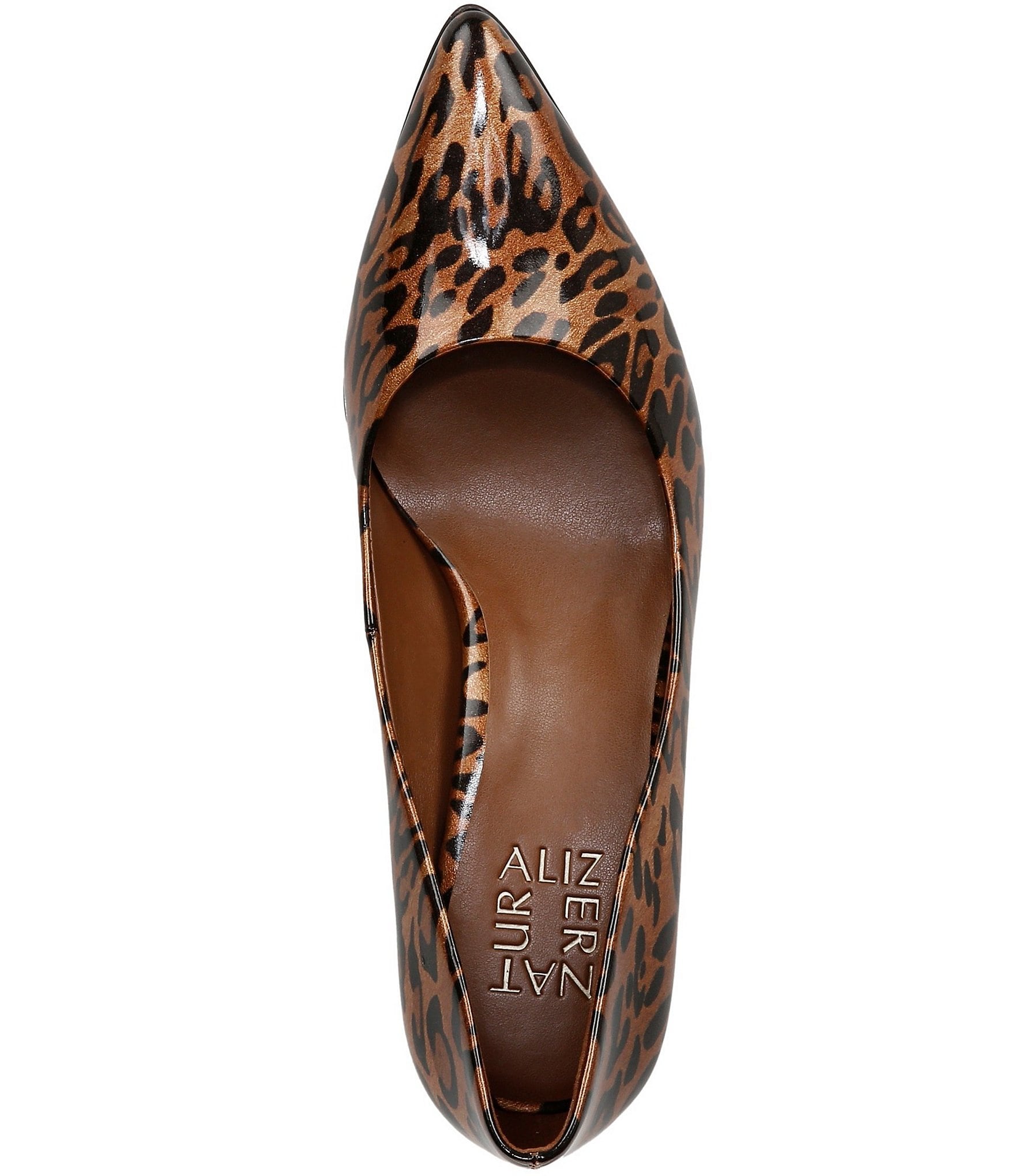 Naturalizer Everly Patent Leopard Print Pumps