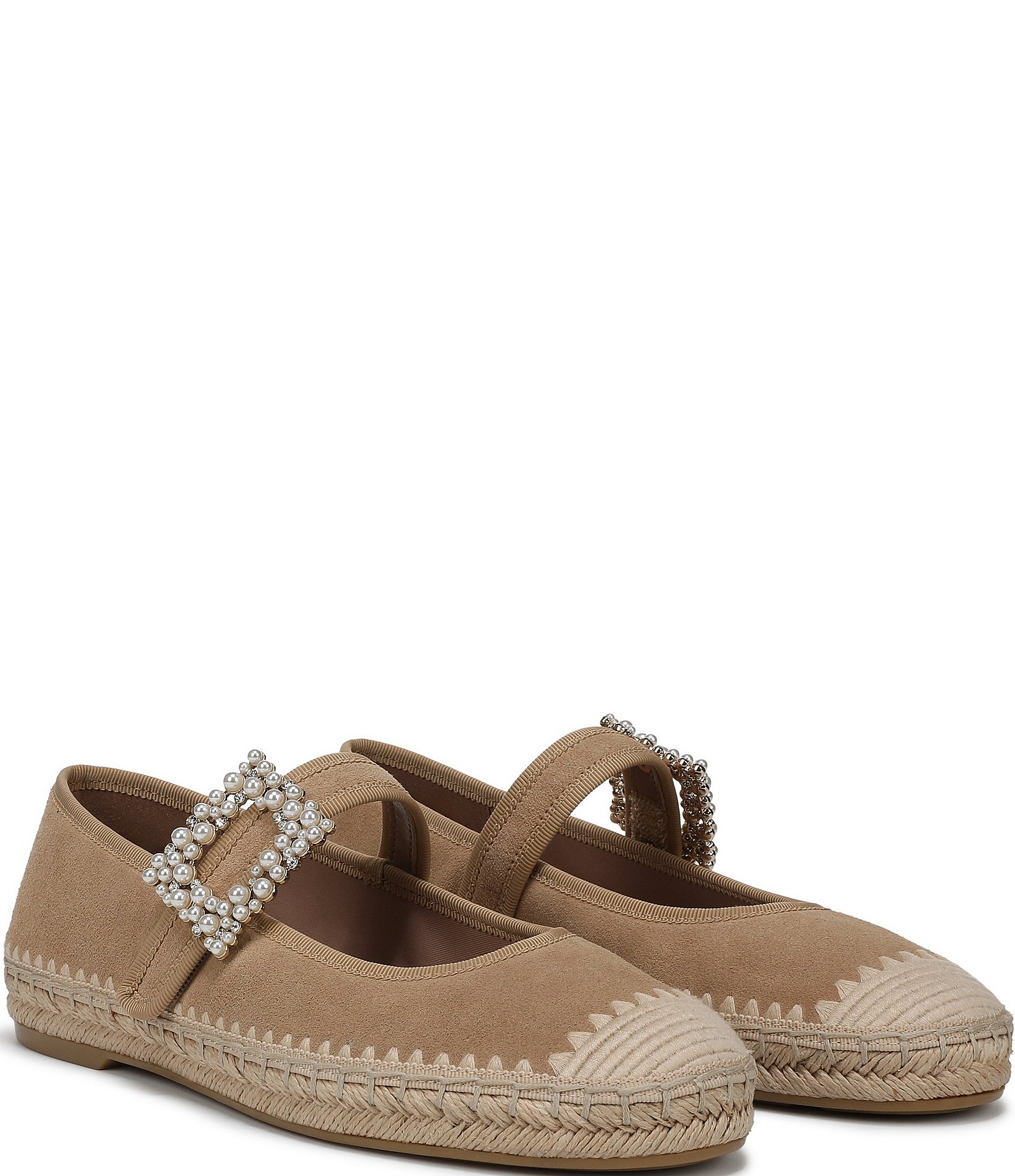 Naturalizer Java Suede Mary Jane Espadrille Flats