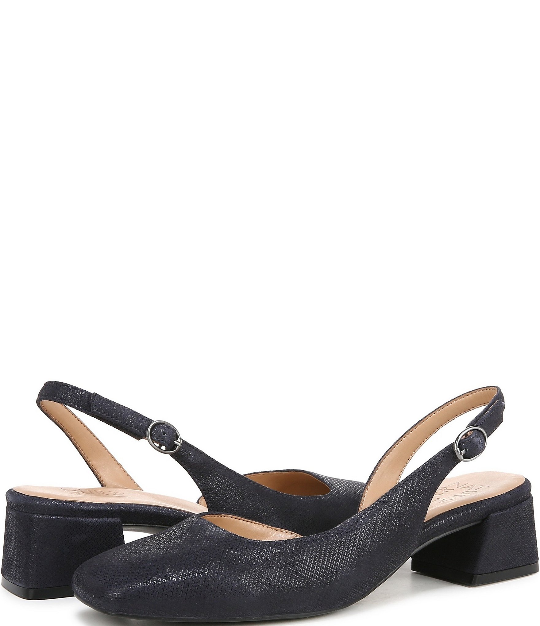 Naturalizer Jayla Glossy Suede Slingback Pumps