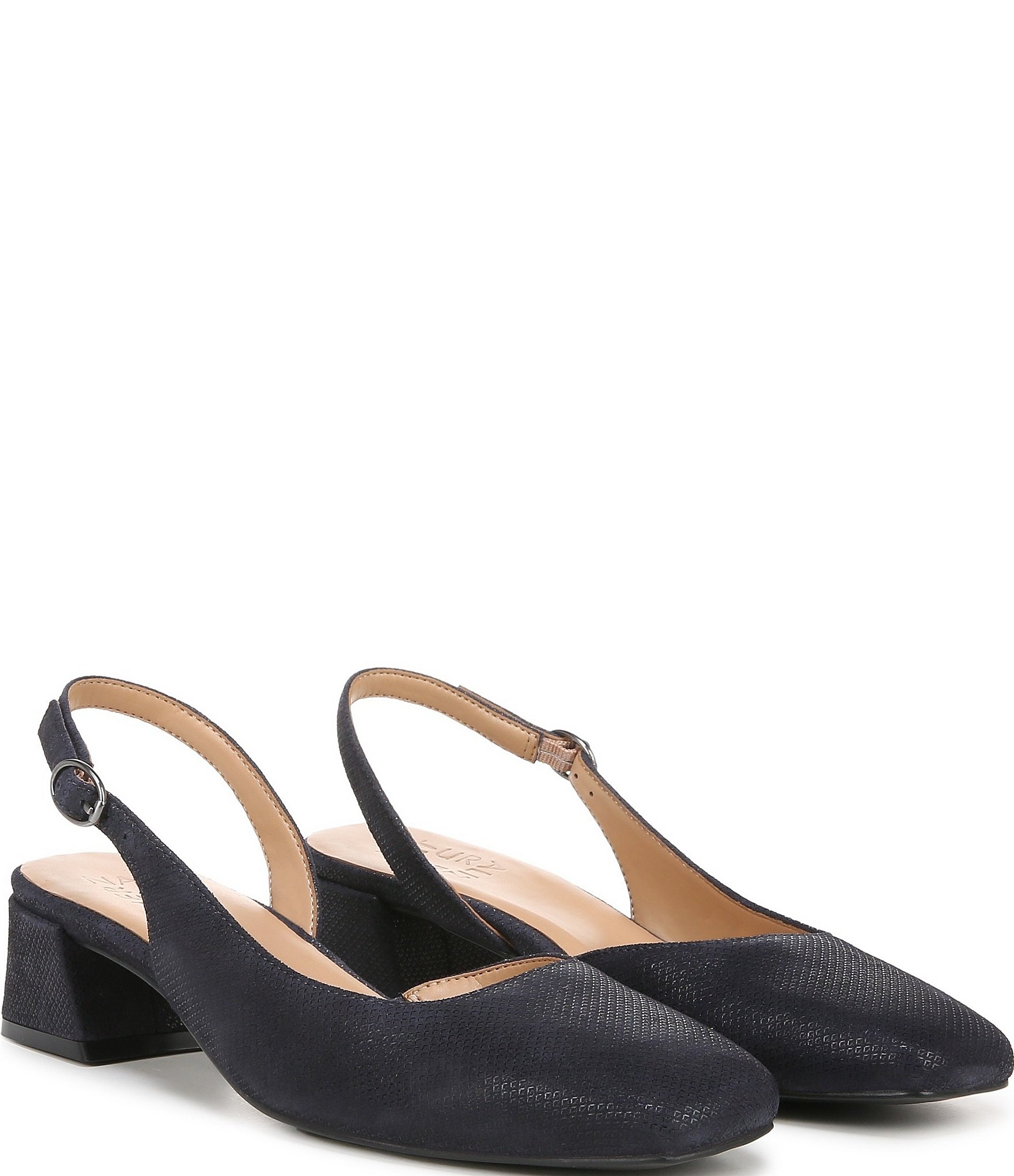Naturalizer Jayla Glossy Suede Slingback Pumps