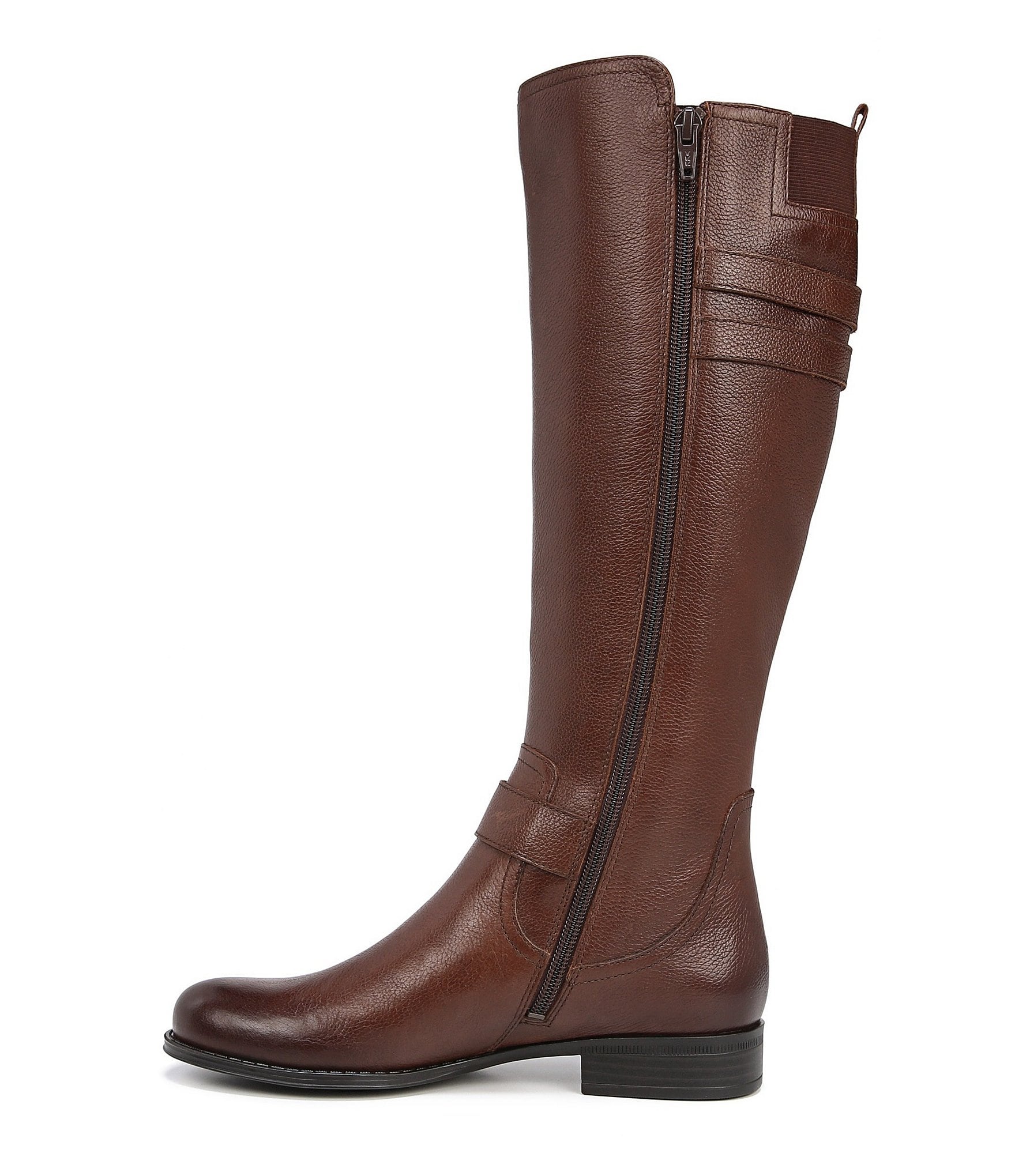 Naturalizer Jessie Tall Leather Buckle Riding Boots