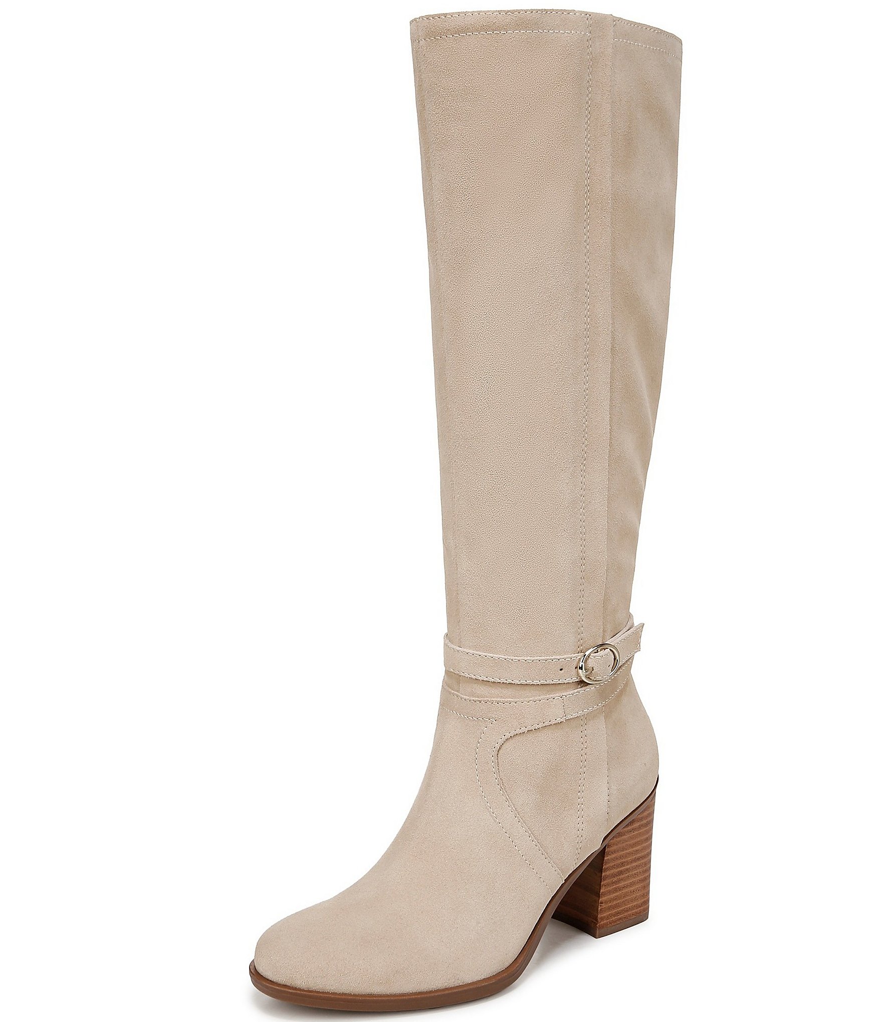 Naturalizer Kamila Suede Decorative Buckle Knee High Boots