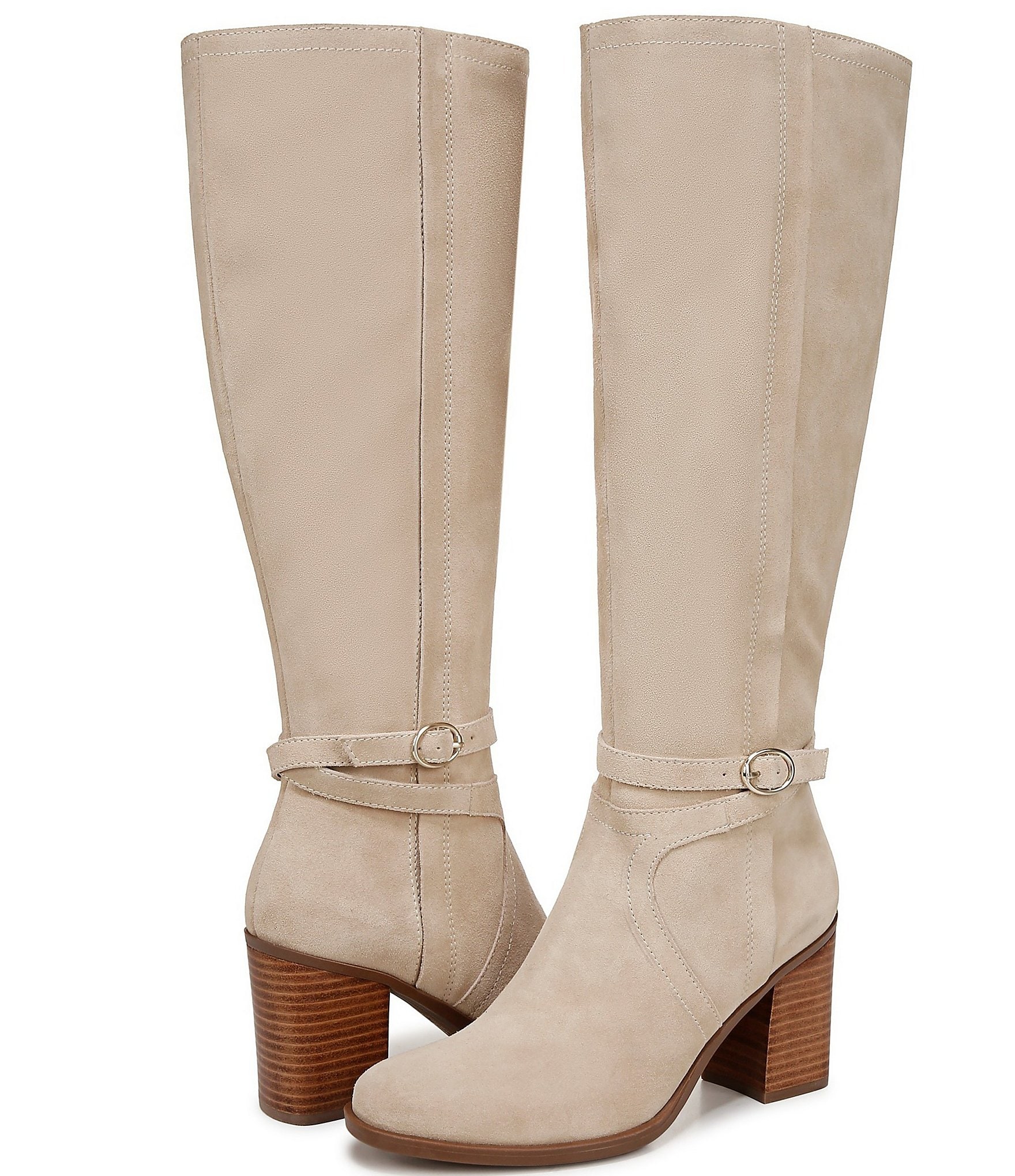 Naturalizer Kamila Suede Decorative Buckle Knee High Boots