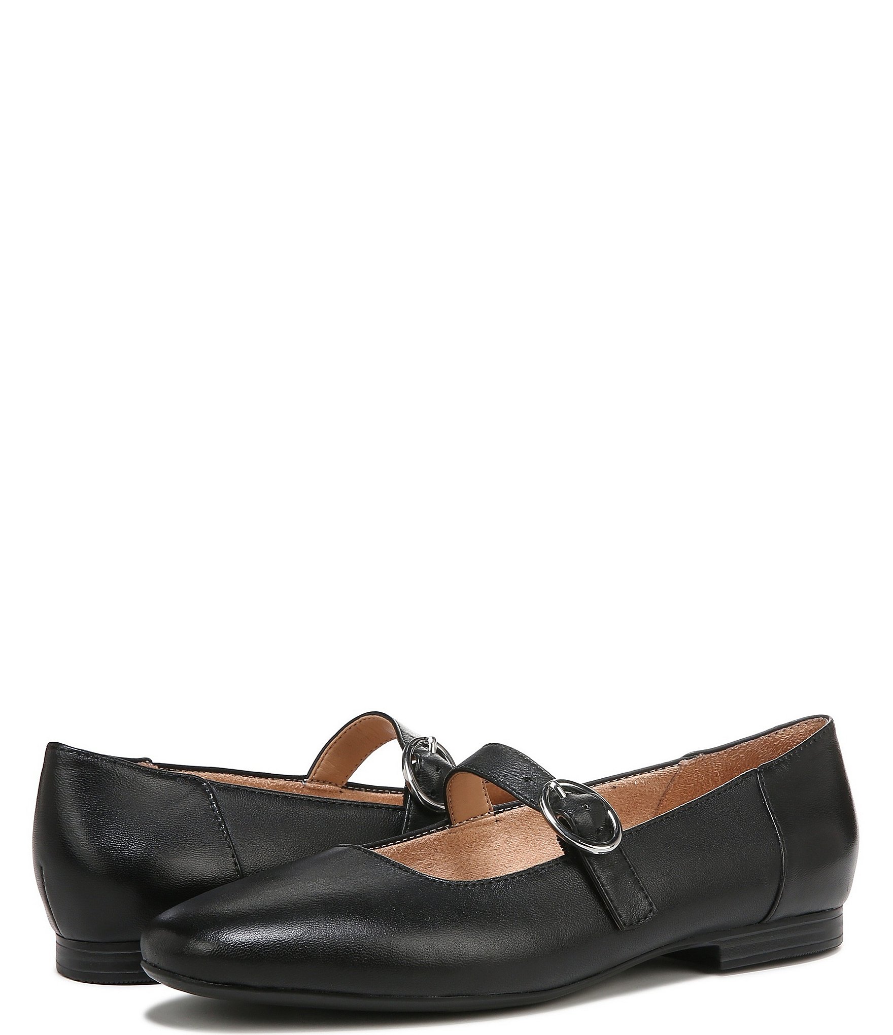 Naturalizer Kelly Leather Mary Jane Flats