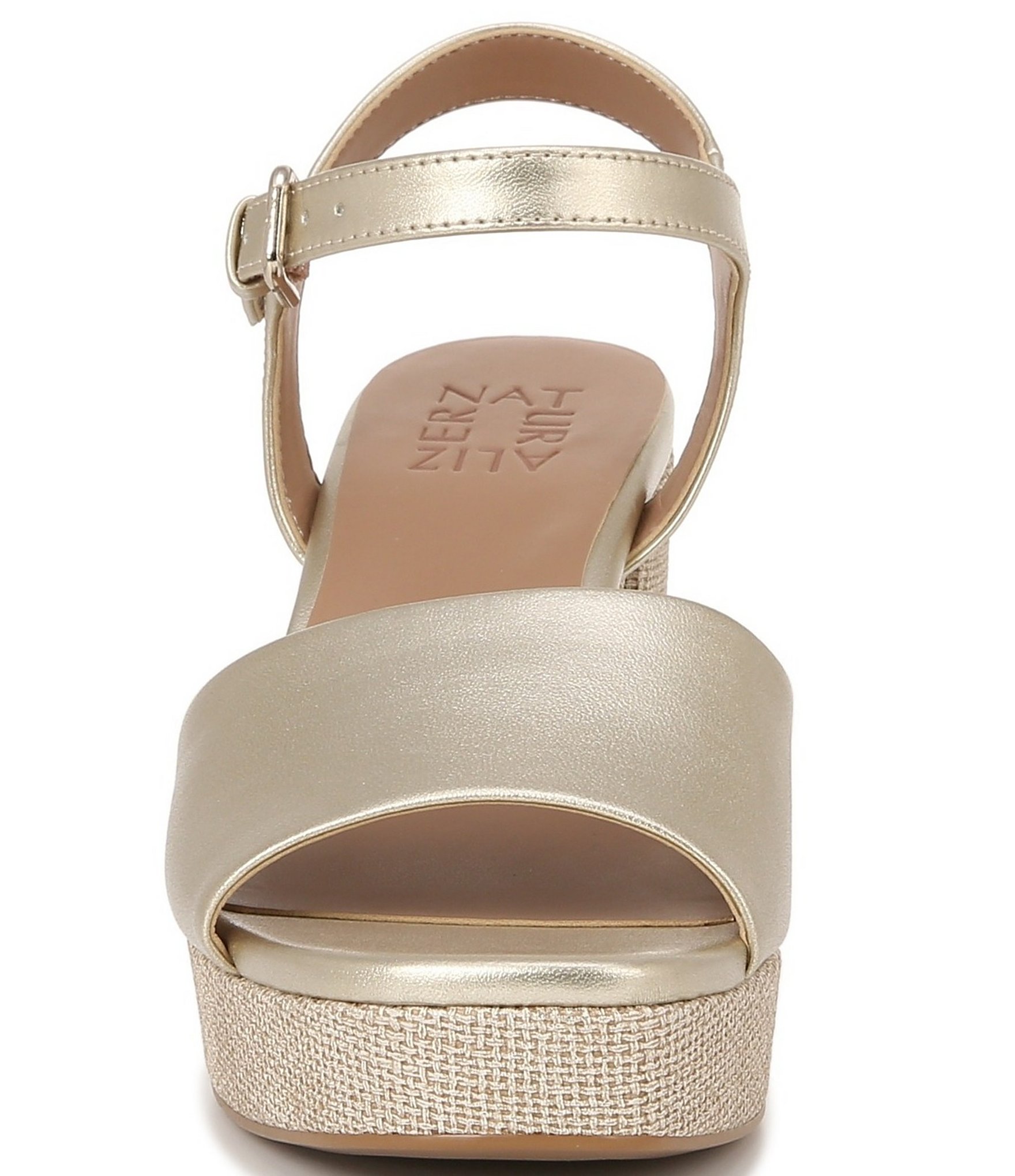 Naturalizer Lilly Metallic Ankle Strap Platform Dress Sandals