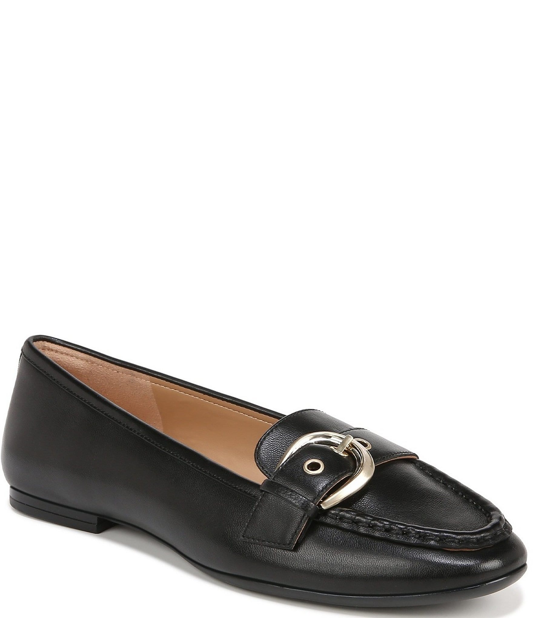 Naturalizer Lola Leather Buckle Detail Loafers | Dillard's