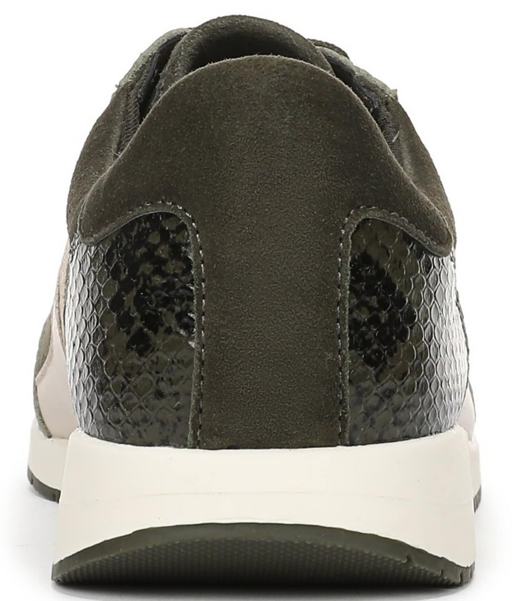 Naturalizer Lorena Suede Snake Print Accent Sneakers