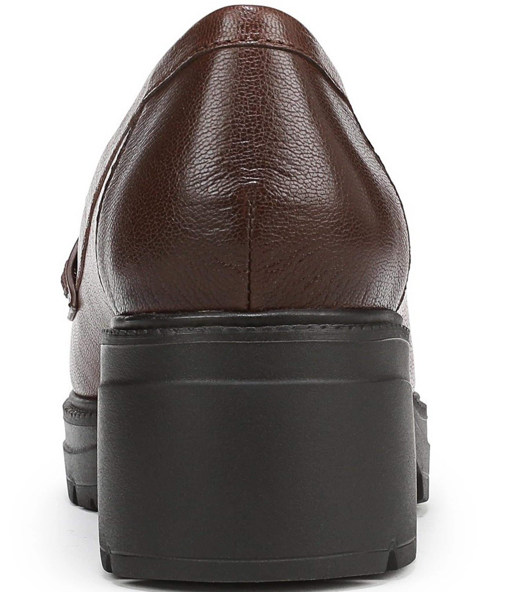 Naturalizer Lumos Leather Lug Sole Penny Loafer Pumps