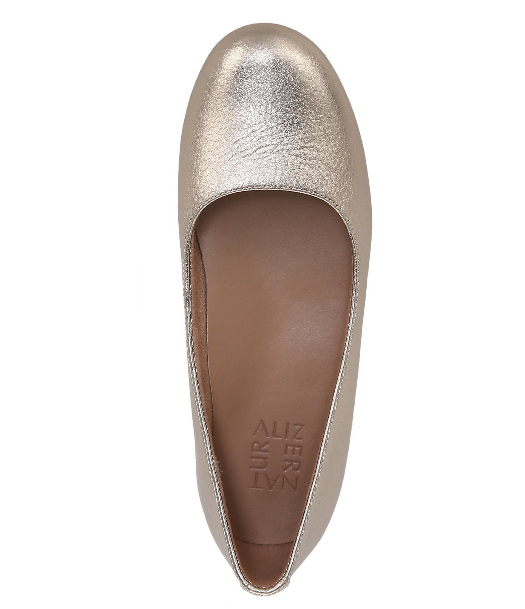 Naturalizer Maxwell Tumbled Leather Ballet Flats