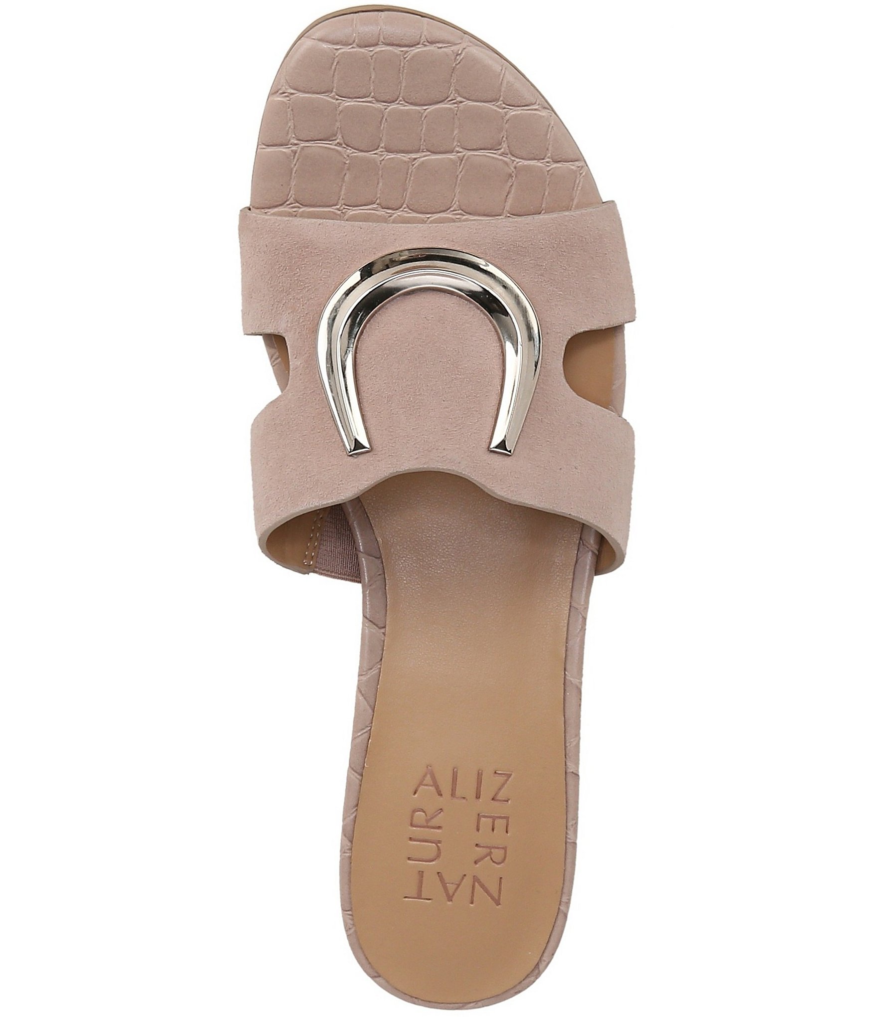 Naturalizer Misty Suede Ornament Slide Sandals