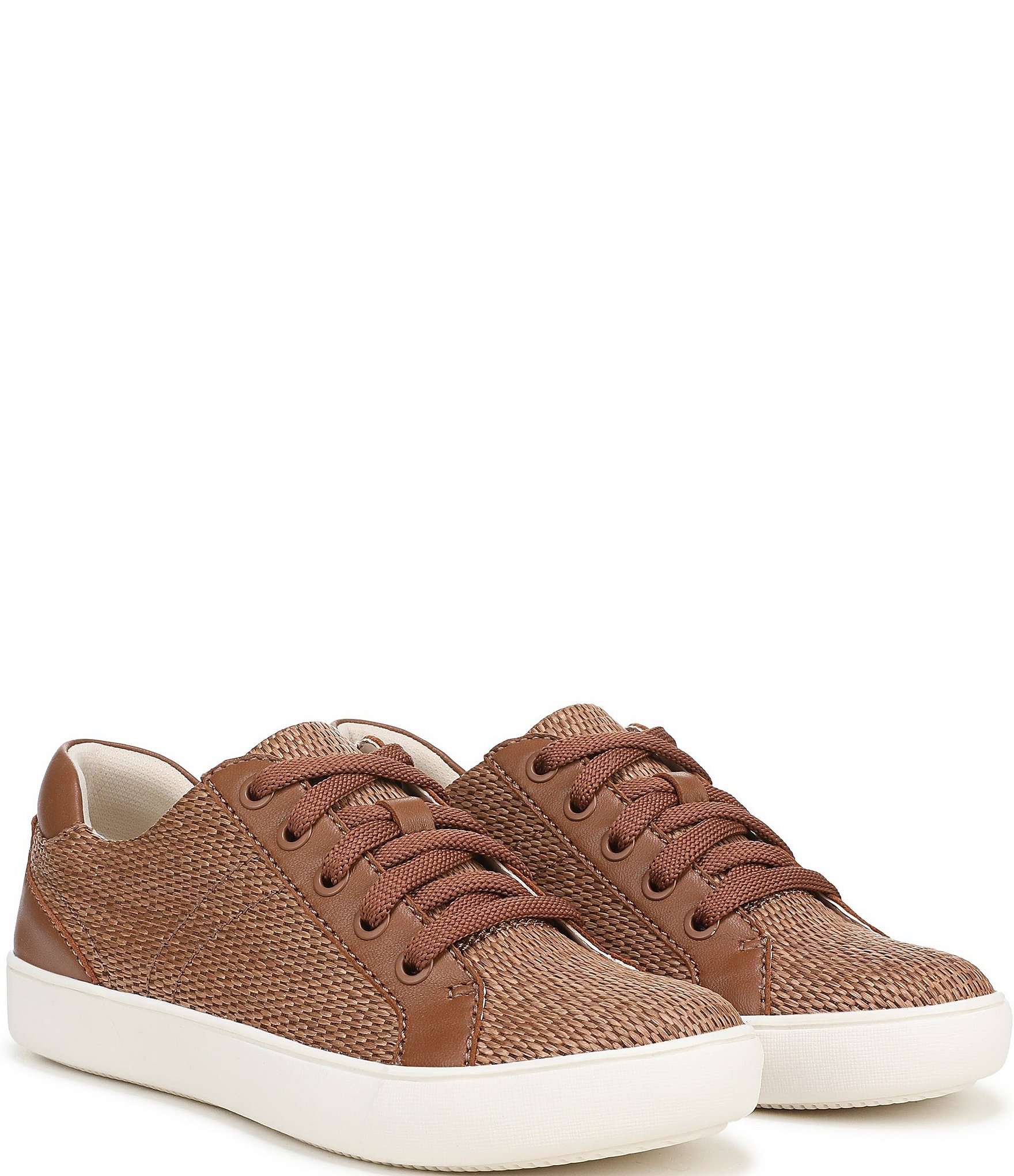Naturalizer Morrison Raffia Lace Up Sneakers