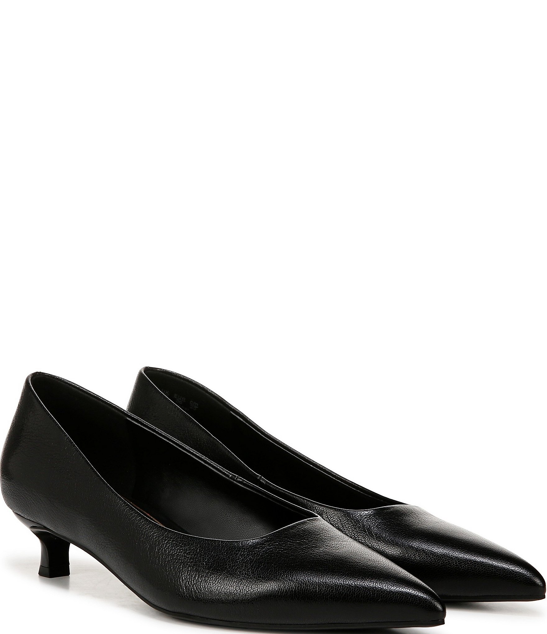 Naturalizer Natalia Kitten Heel Leather Pumps