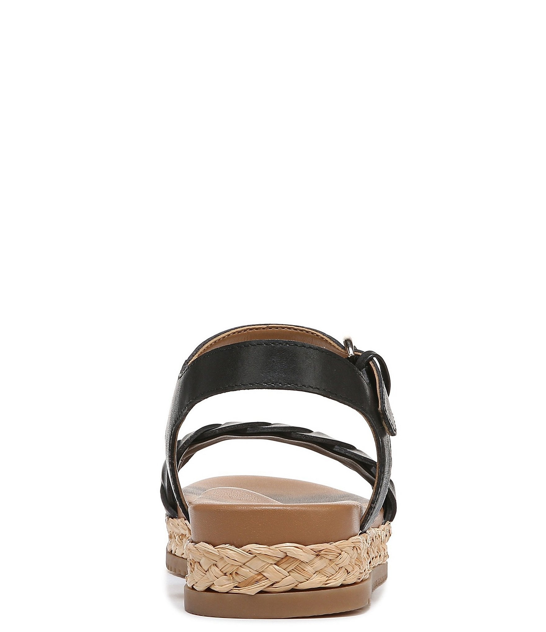 Naturalizer Neila Leather Ankle Strap Espadrille Platform Sandals