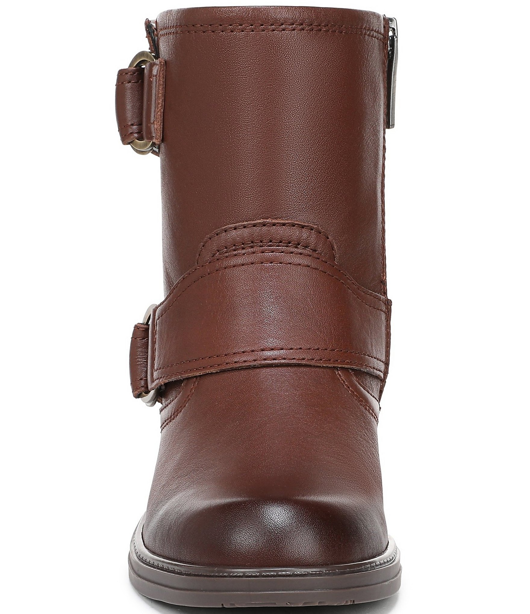 Naturalizer Optimus Leather D-Ring Hardware Ankle Booties