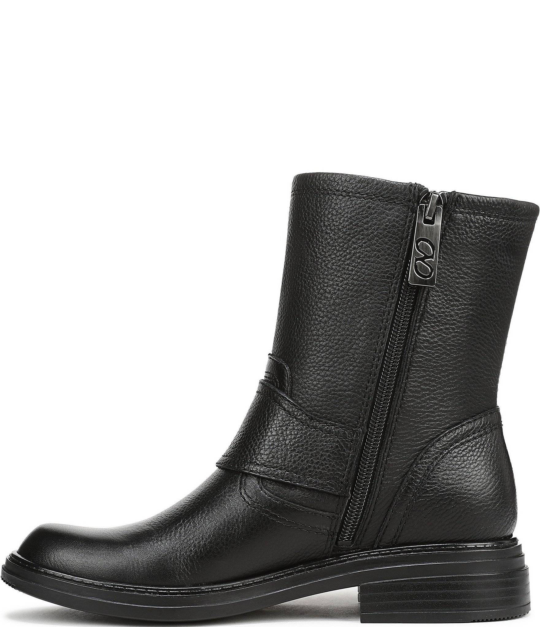 Naturalizer Optimus Leather D-Ring Hardware Ankle Booties