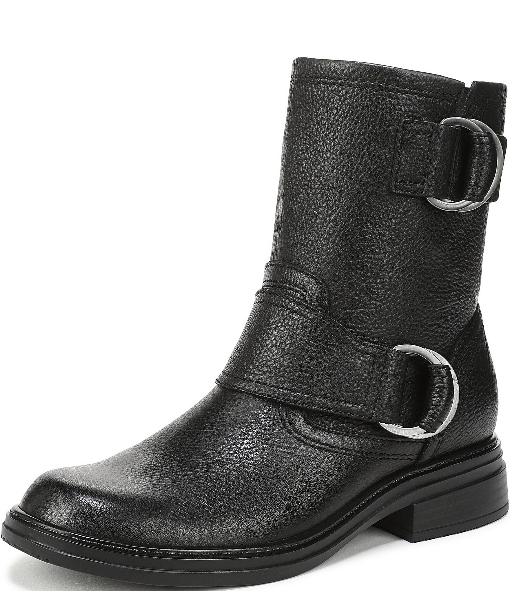 Naturalizer Optimus Leather D-Ring Hardware Ankle Booties