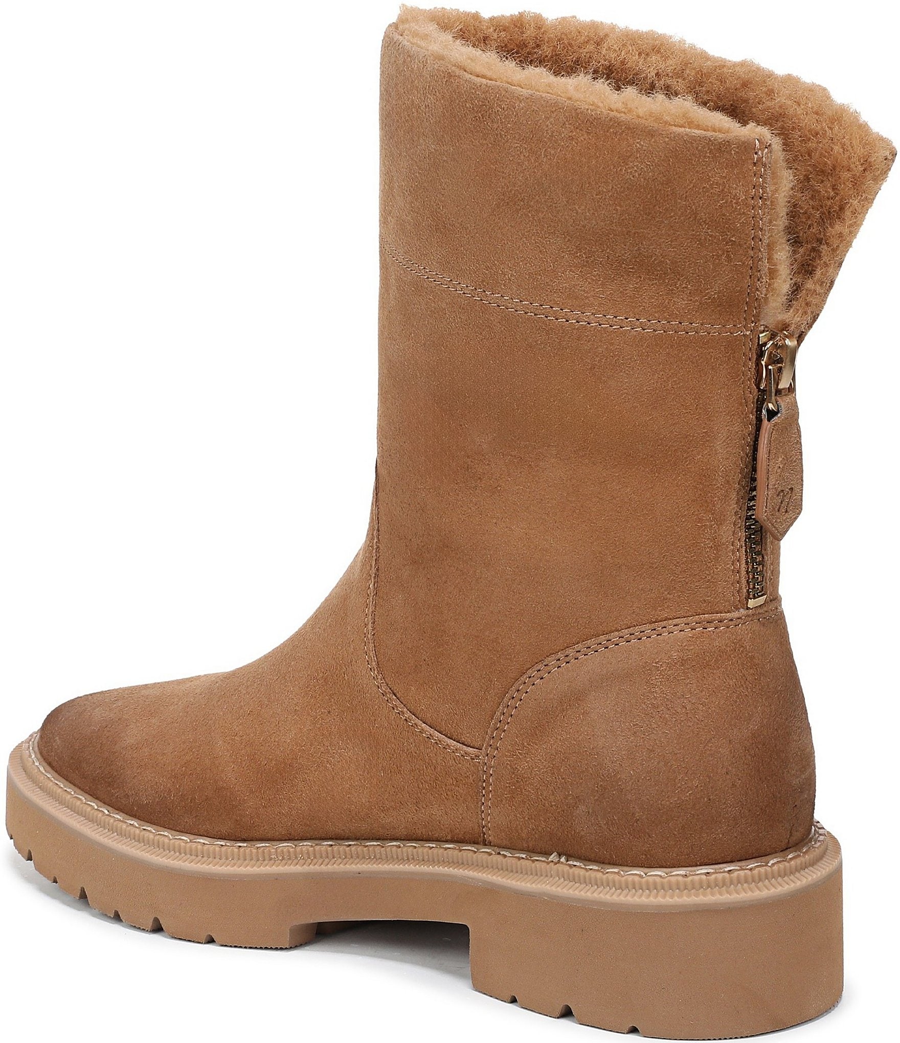 Naturalizer Sense Suede Faux Fur Lined Booties