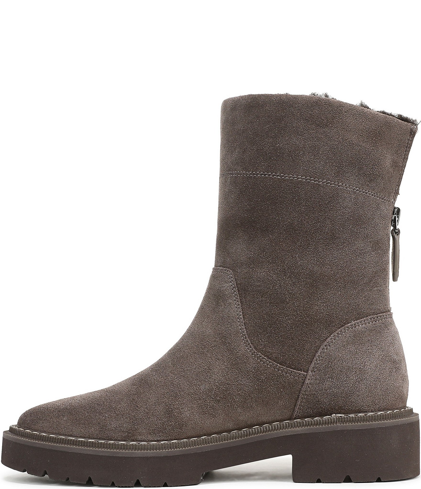 Naturalizer Sense Suede Faux Fur Lined Booties