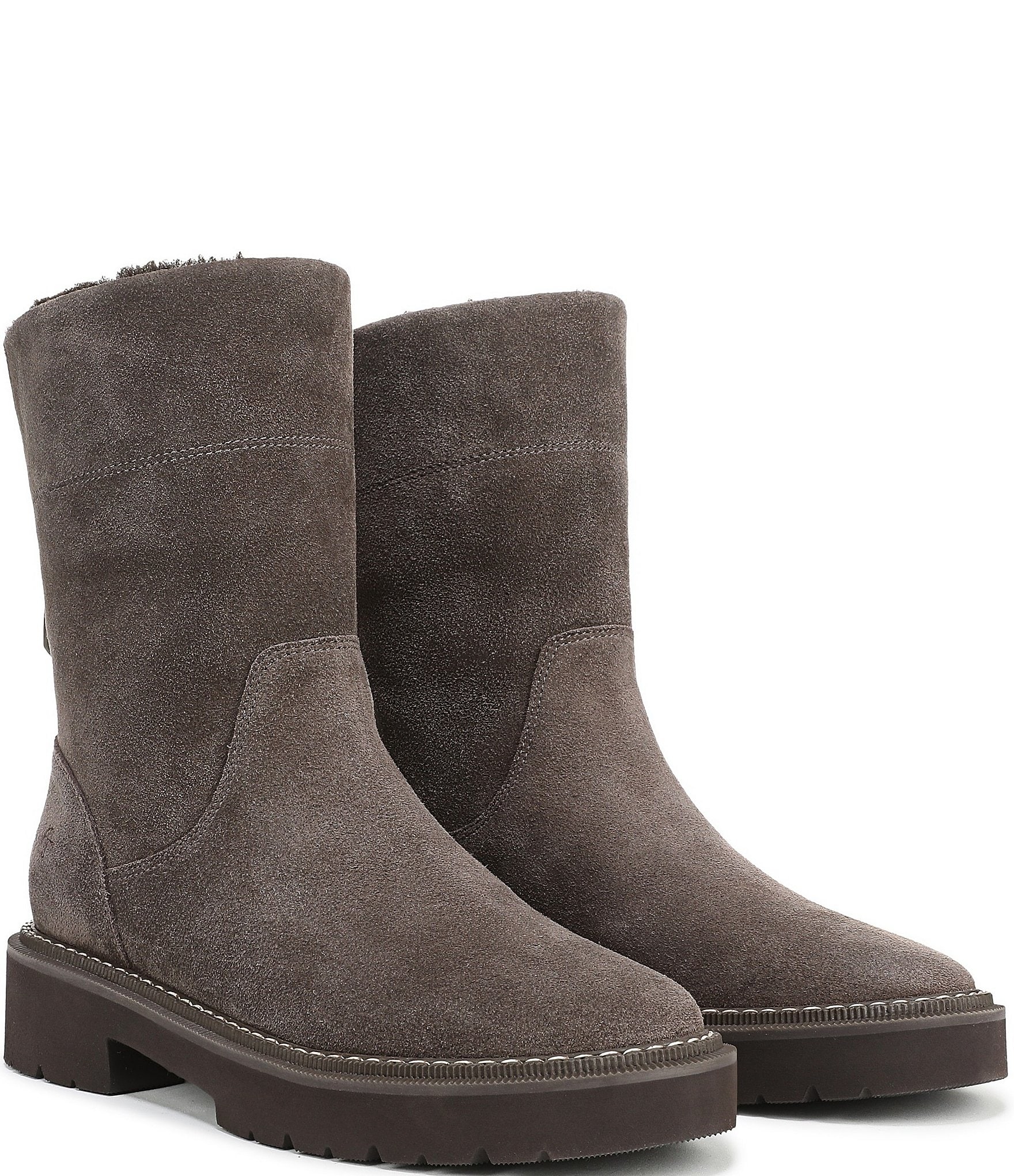 Naturalizer Sense Suede Faux Fur Lined Booties