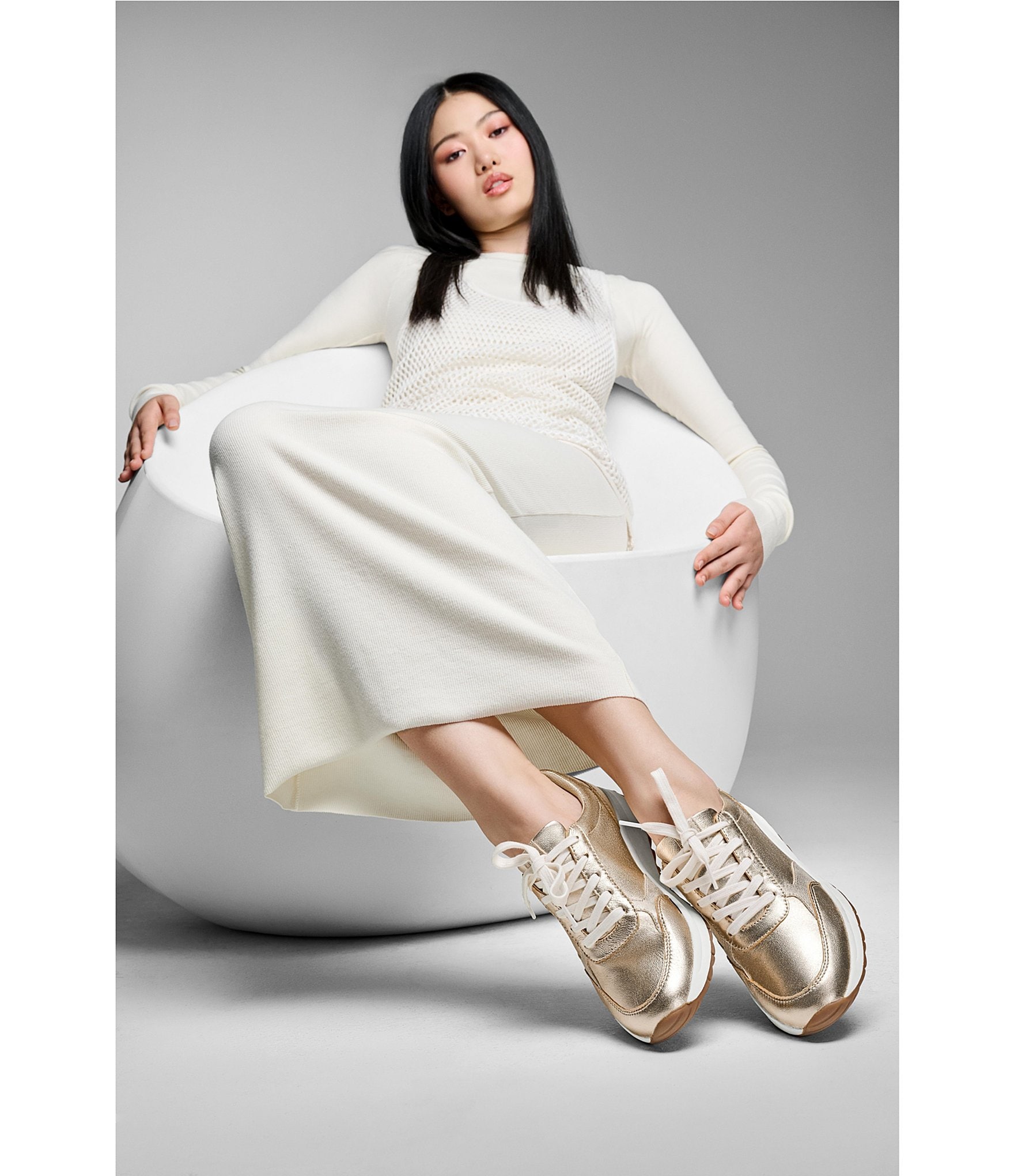 Naturalizer Shay Leather Lace Up Sneakers