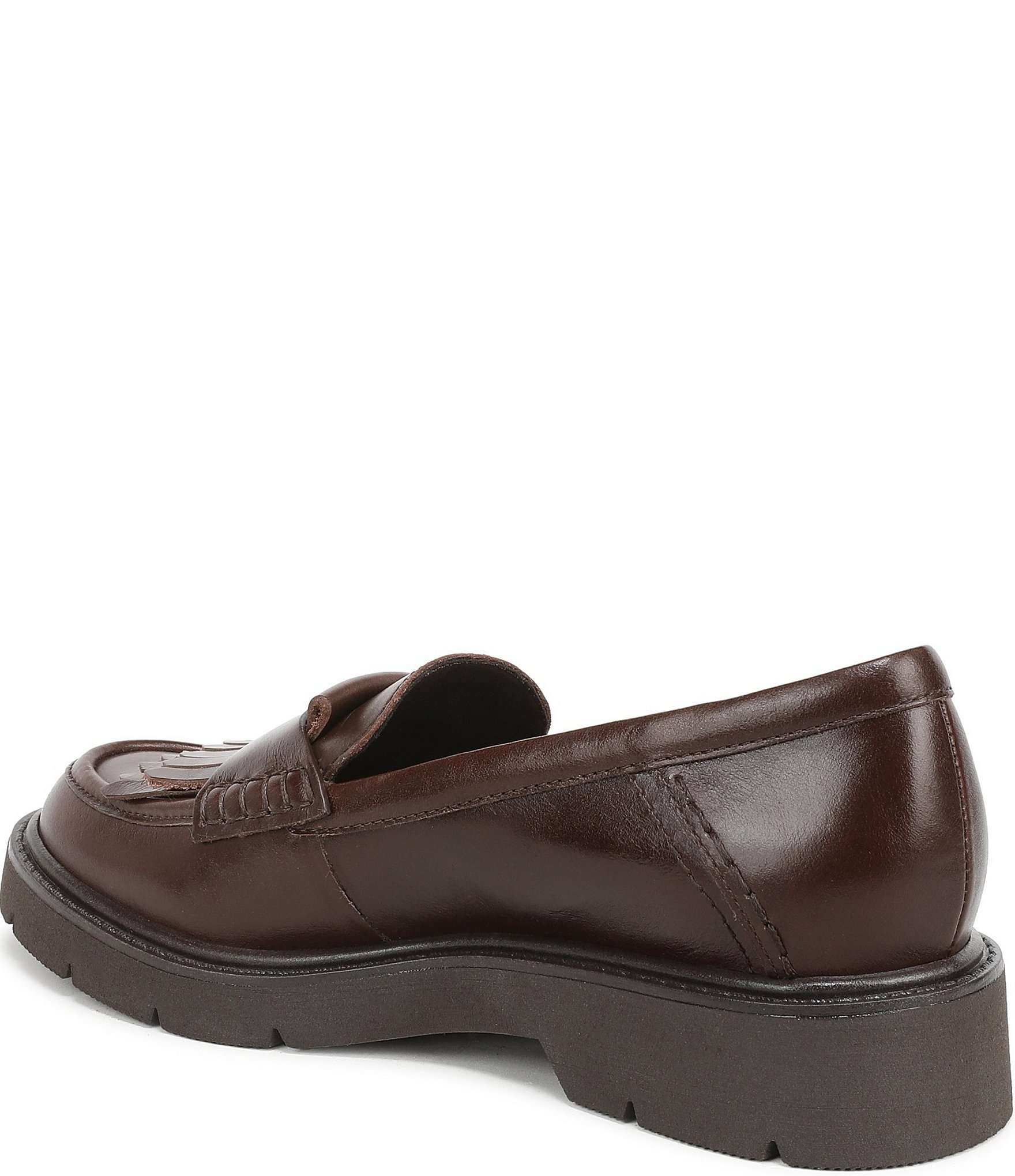 Naturalizer Tate Leather Classic Lug Sole Kiltie Loafers