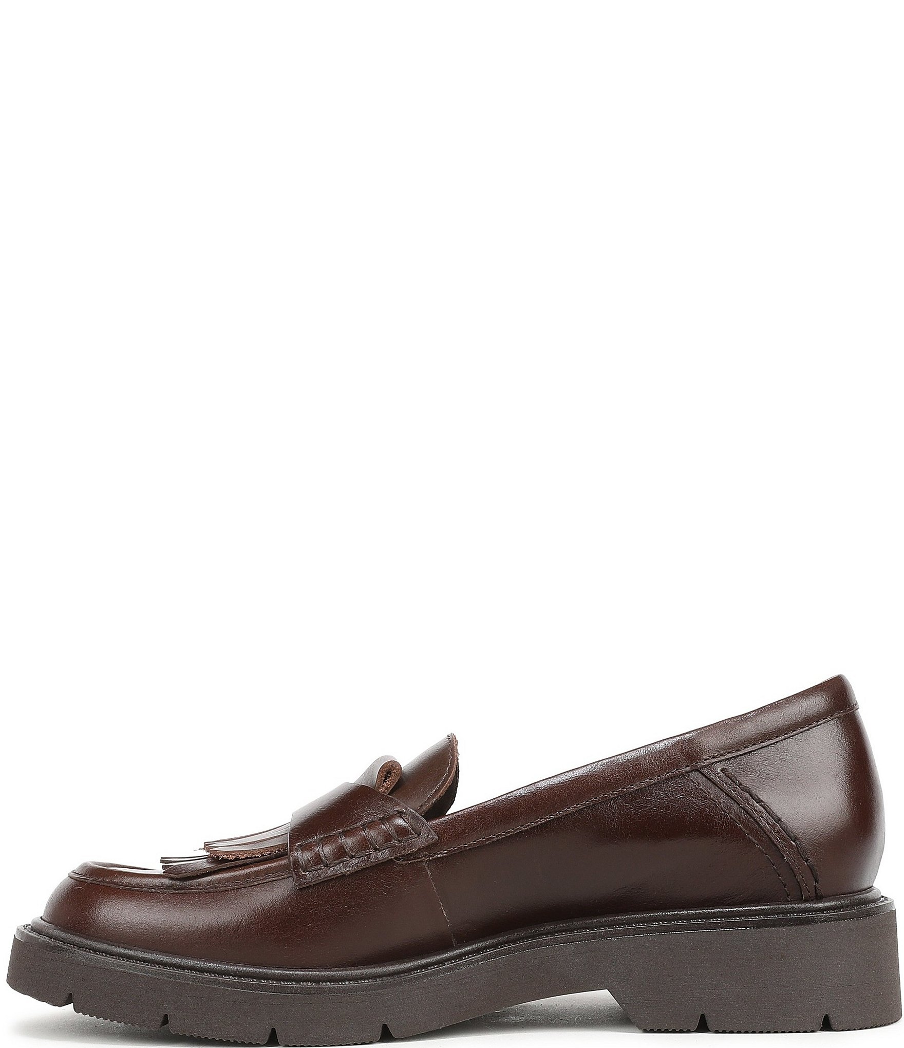 Naturalizer Tate Leather Classic Lug Sole Kiltie Loafers