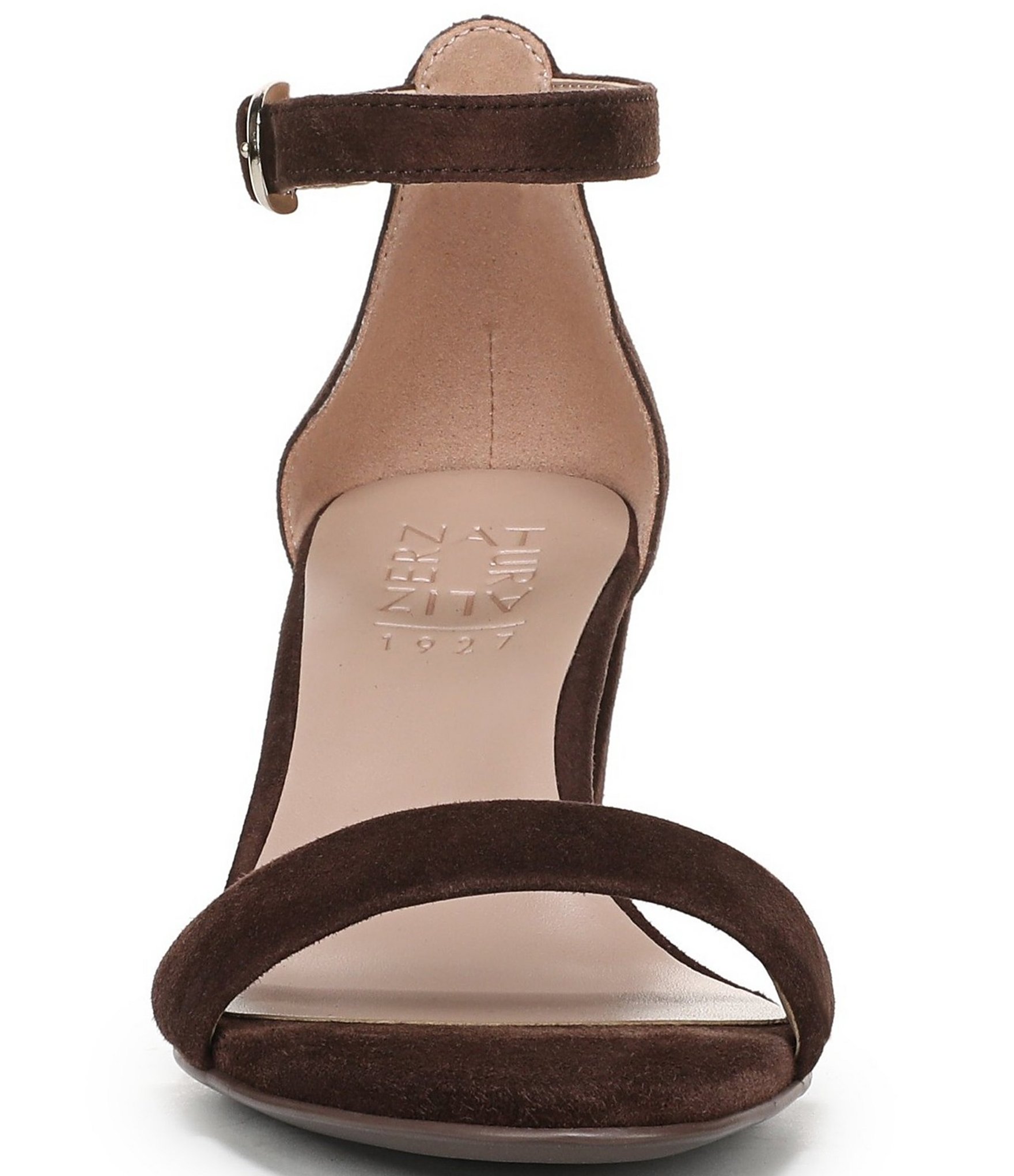 Naturalizer Vera Suede Ankle Wrap Dress Sandals