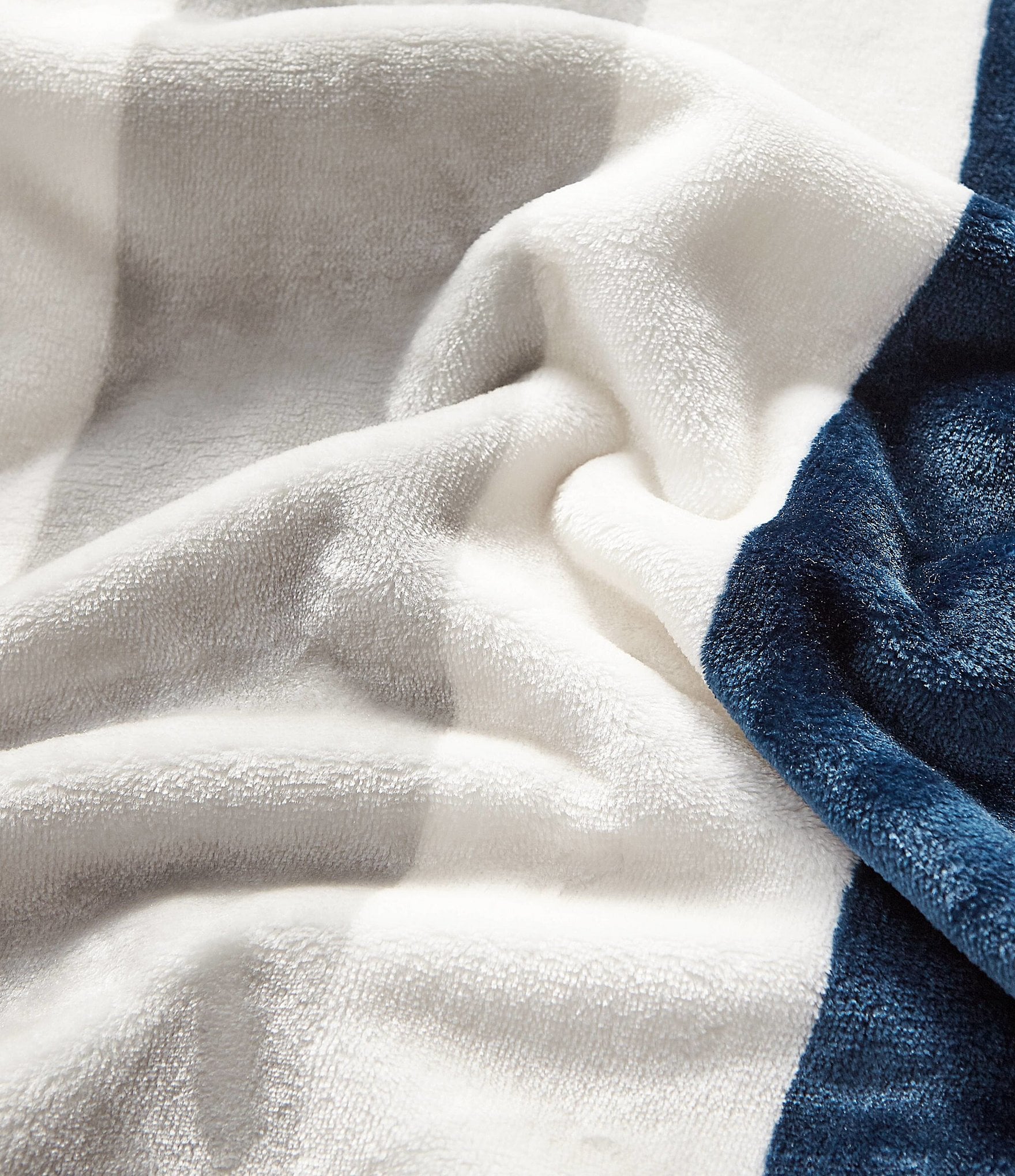 Nautica Awning Striped Flannel Throw