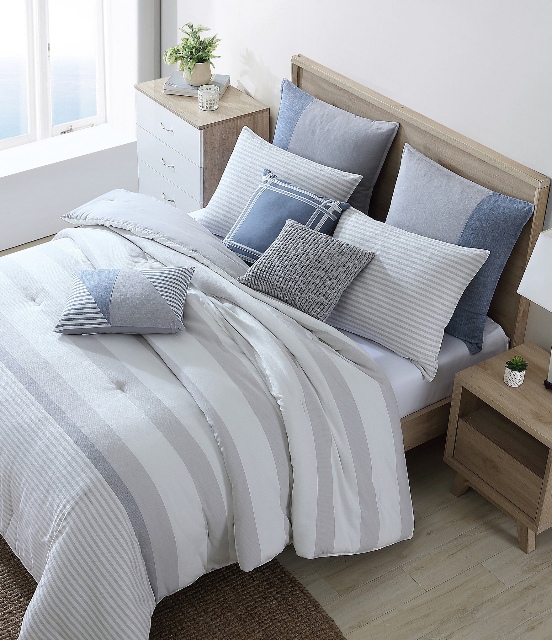 Nautica Fairwater Stripe Comforter Mini Set