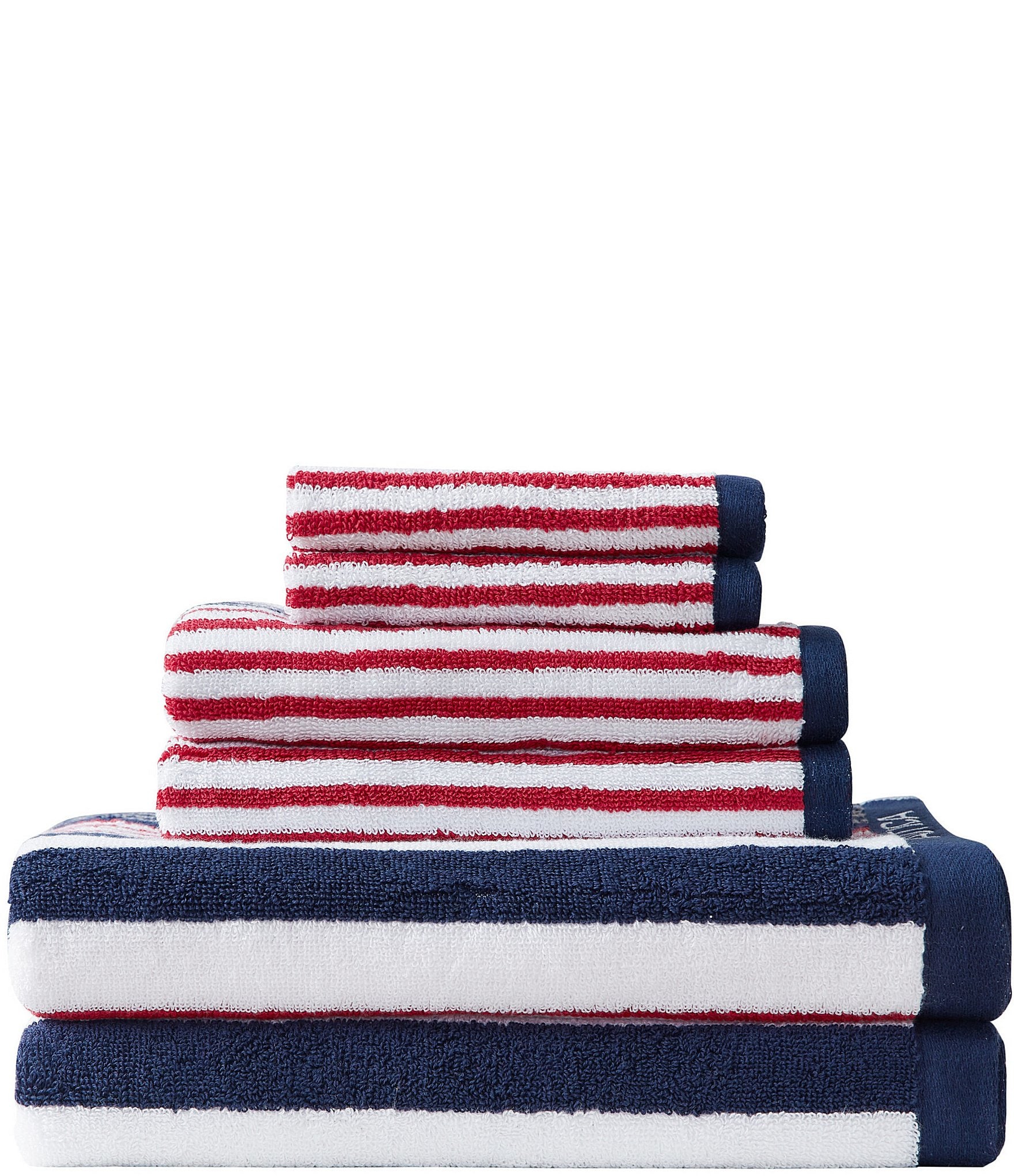 Nautica Plain Dye Towel Unisex Cotton 