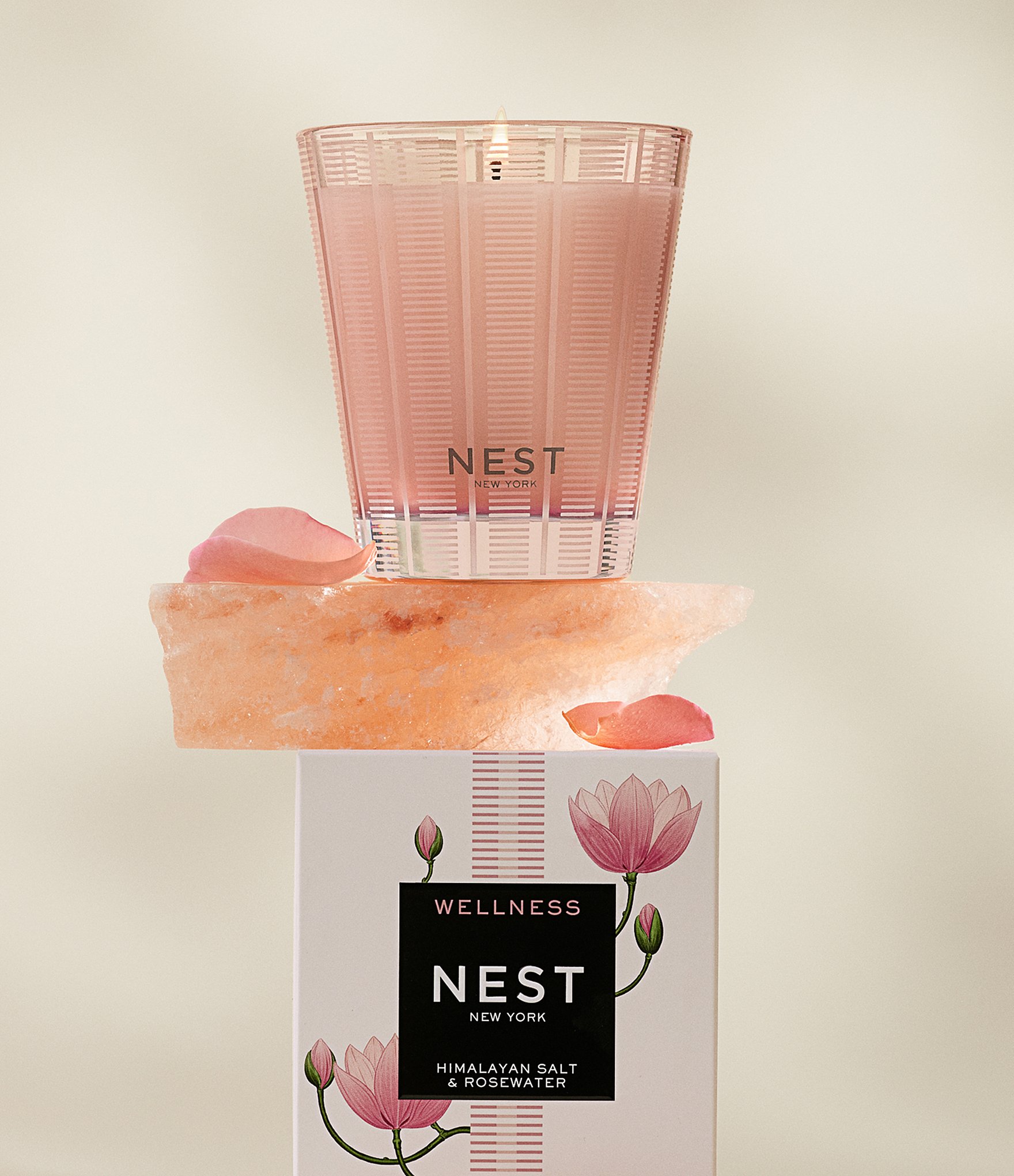 NEST New York Himalayan Salt & Rosewater Classic Candle, 8.1 oz.