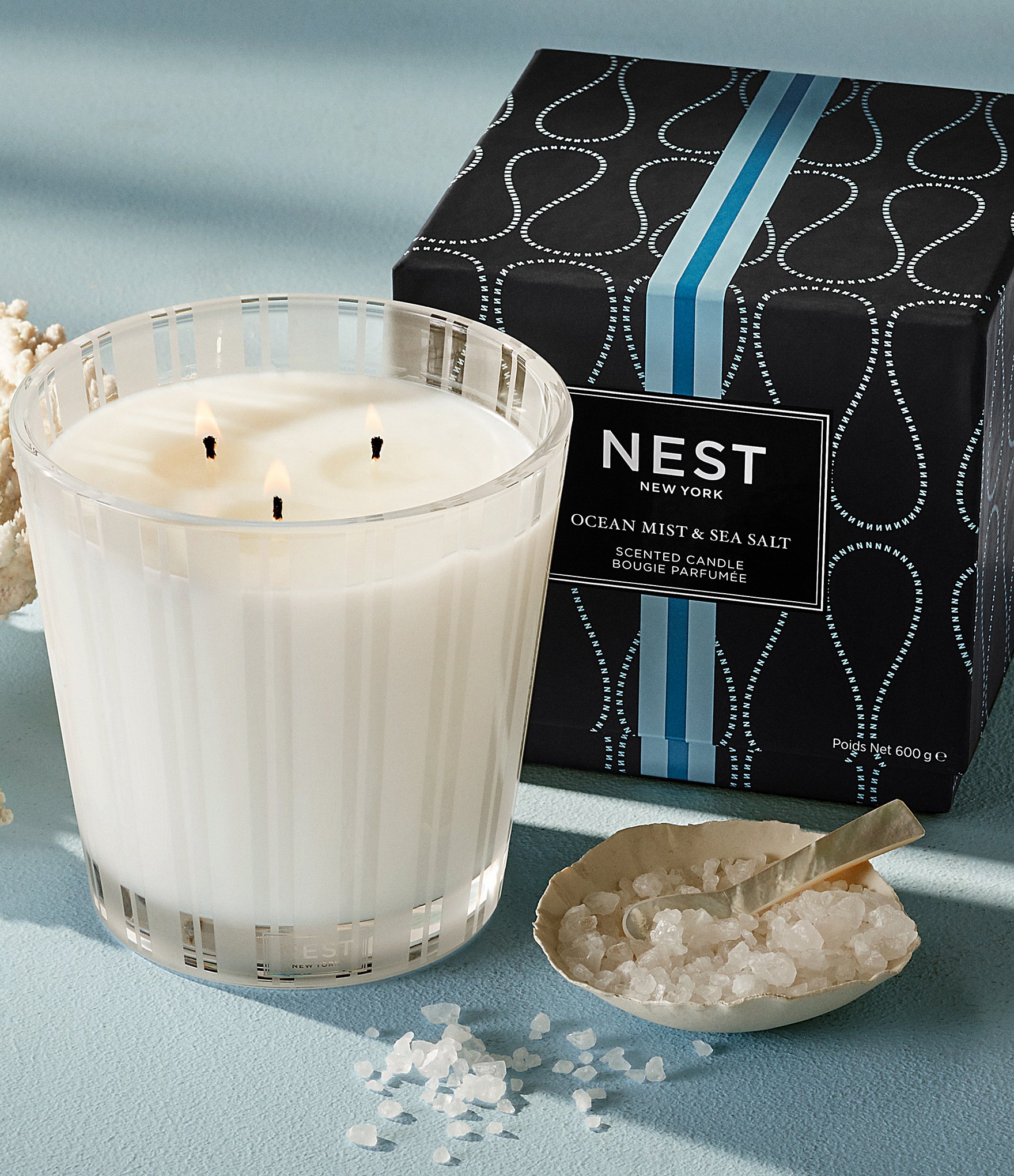 NEST New York Ocean Mist & Sea Salt 3-Wick Candle